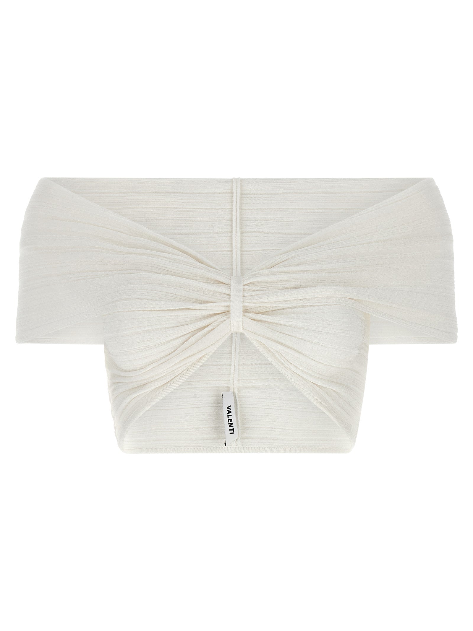 ANTONINO VALENTI White Viscose Sleeveles Women's T-Shirt