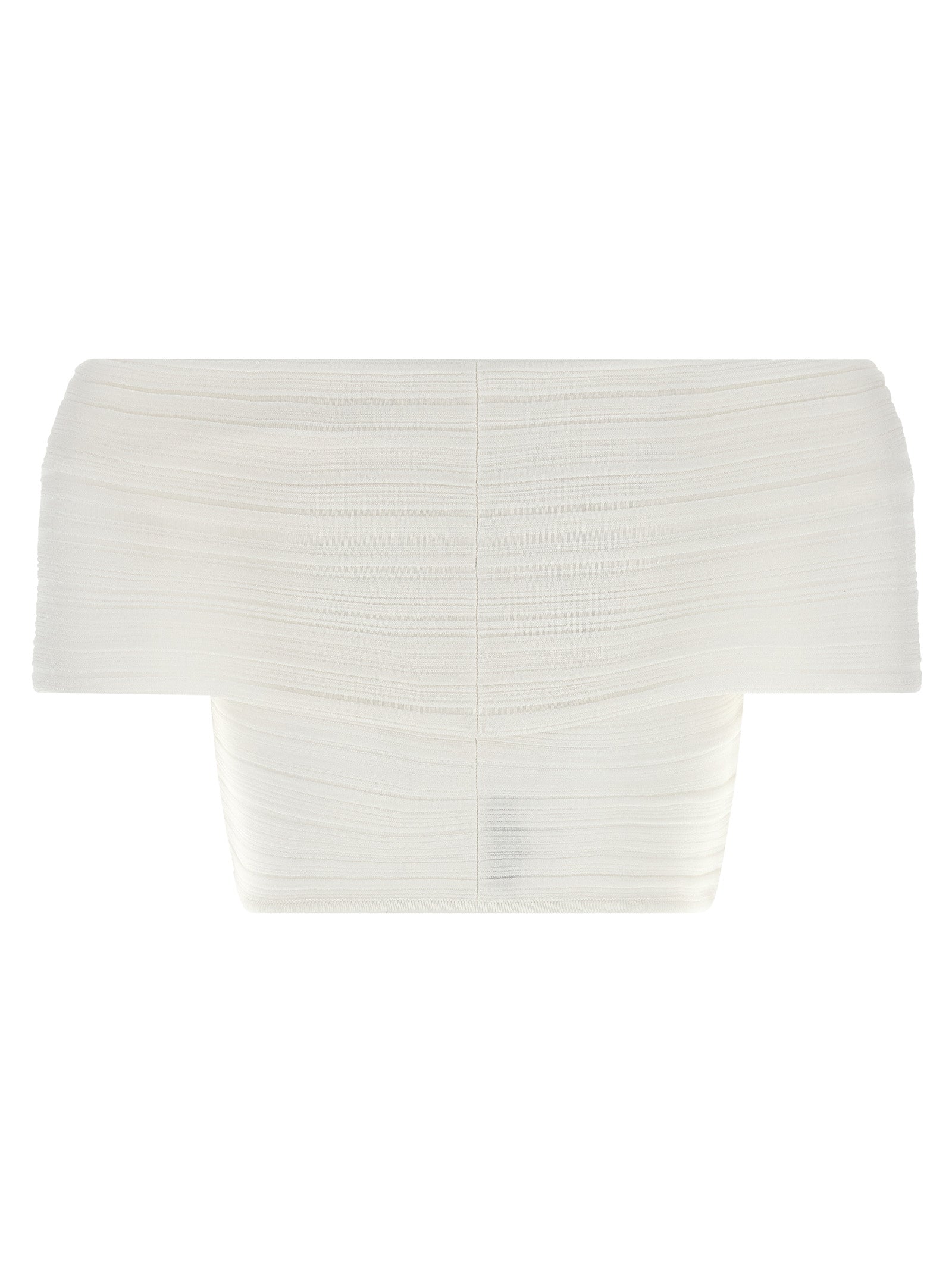 ANTONINO VALENTI White Viscose Sleeveles Women's T-Shirt