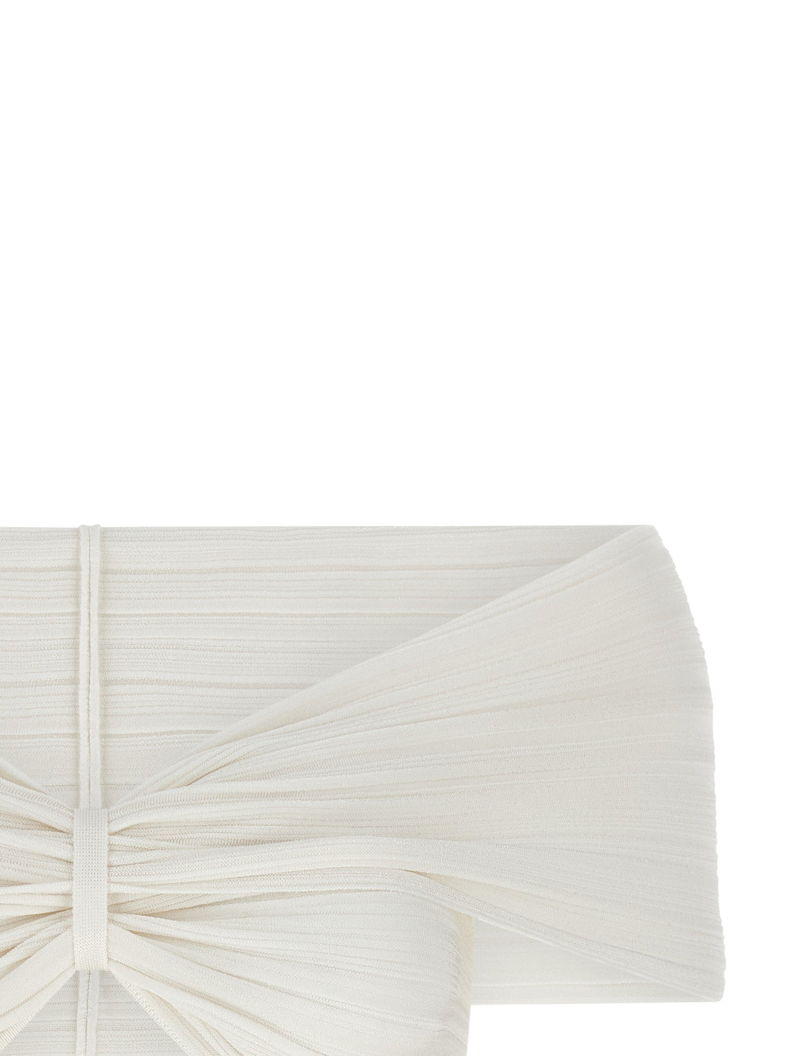 ANTONINO VALENTI White Viscose Sleeveles Women's T-Shirt