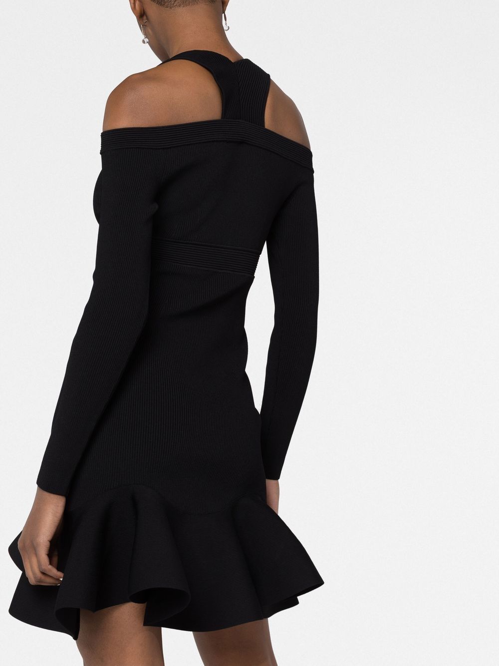 Alexander Mcqueen Women's Short Knitted Dress With V-Neck
