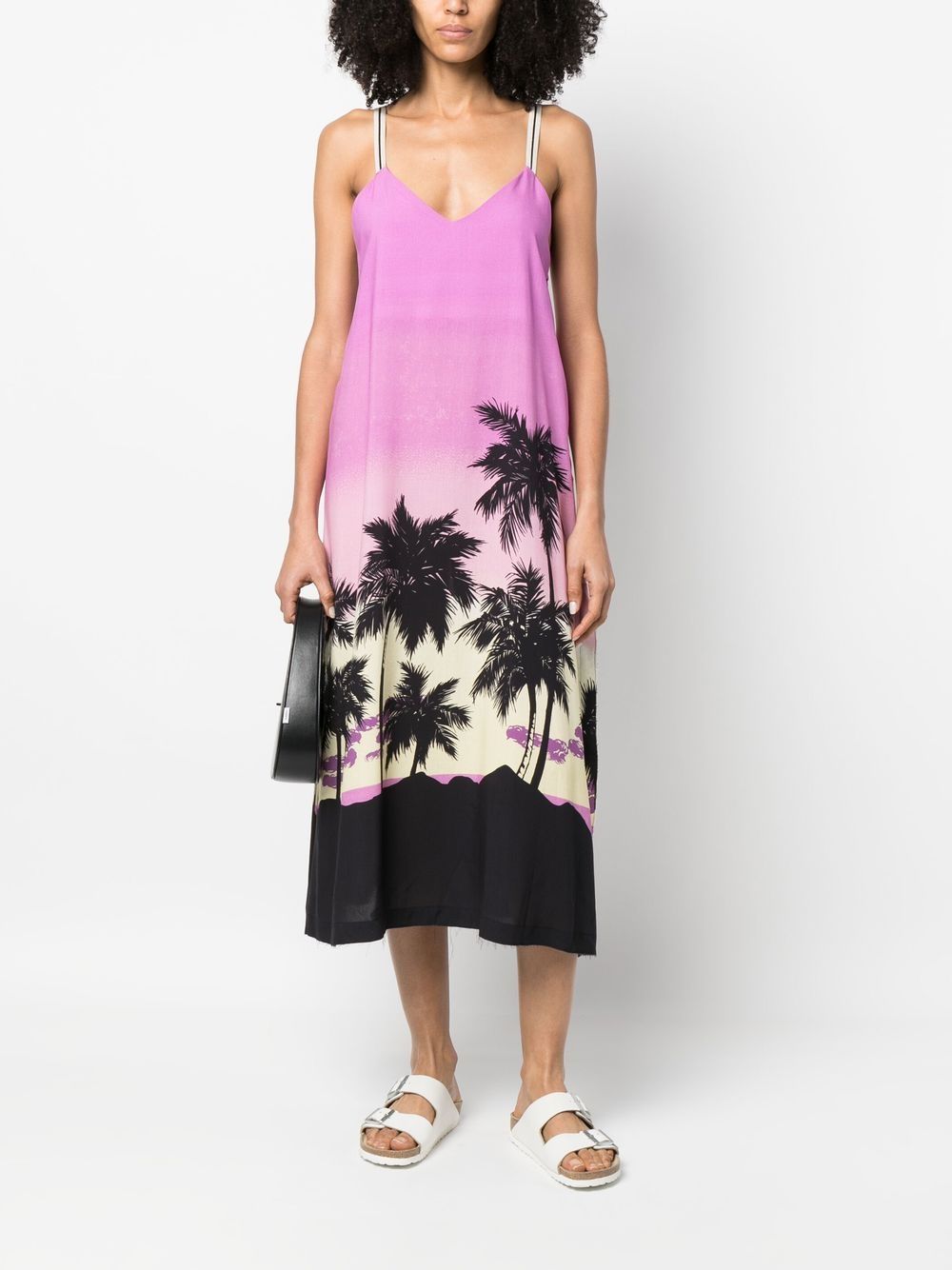 Palm Angels Women's Sunset Print Midi Dress