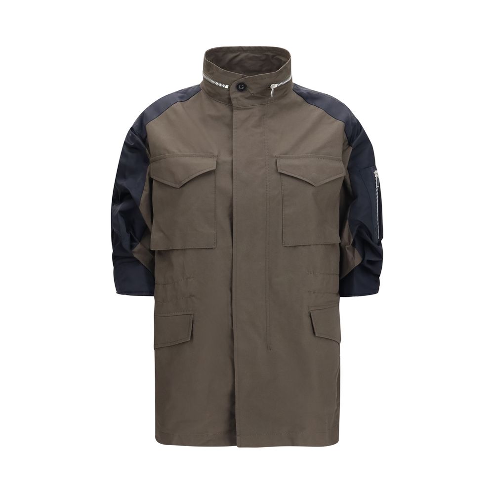 Sacai Bicolor Cotton Shell Women's Jacket
