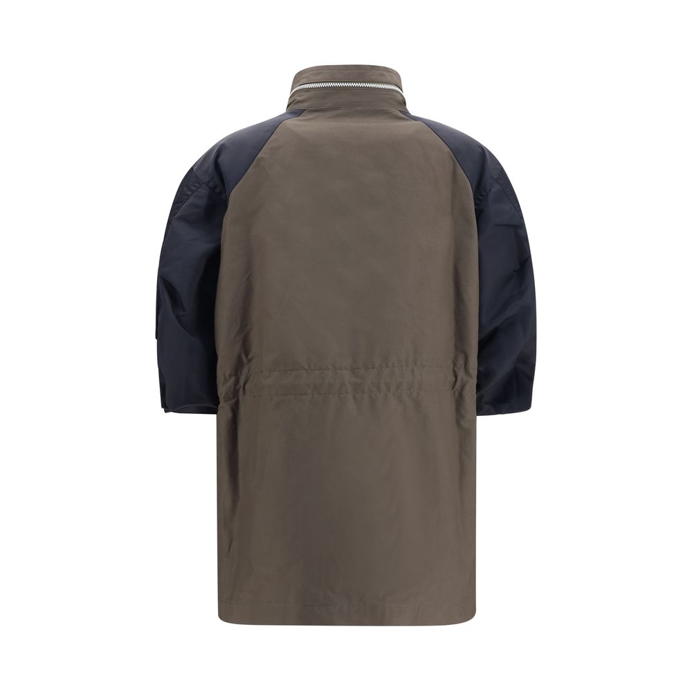 Sacai Bicolor Cotton Shell Women's Jacket