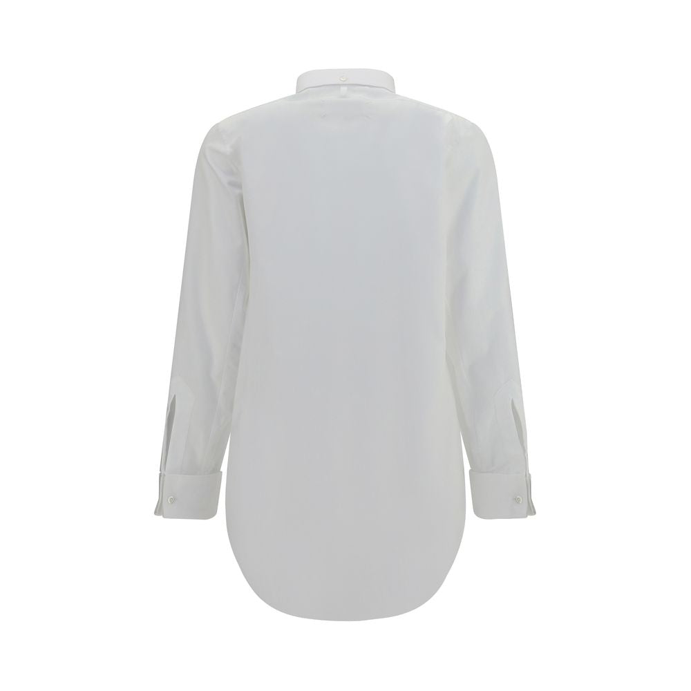 Maison Margiela White Cotton Dress Women's Shirt
