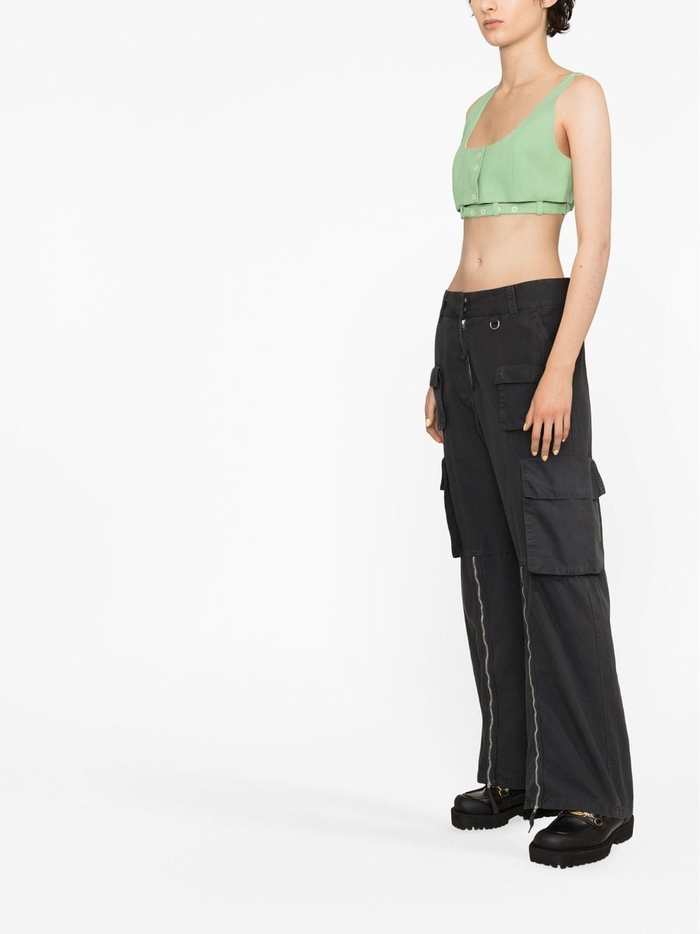 Ganni Women's Cropped Tank Top