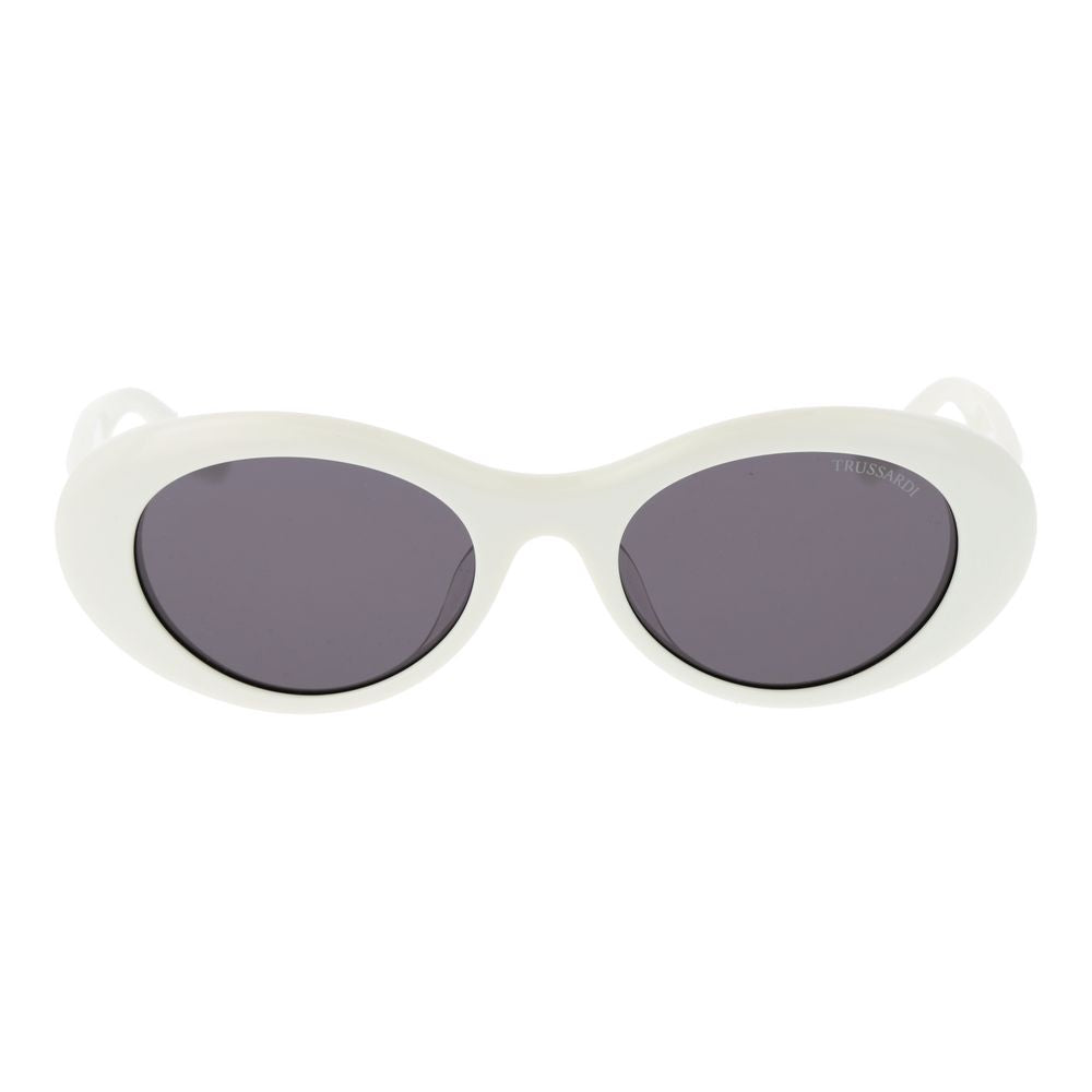 Trussardi White Acetate Women's Sunglasses