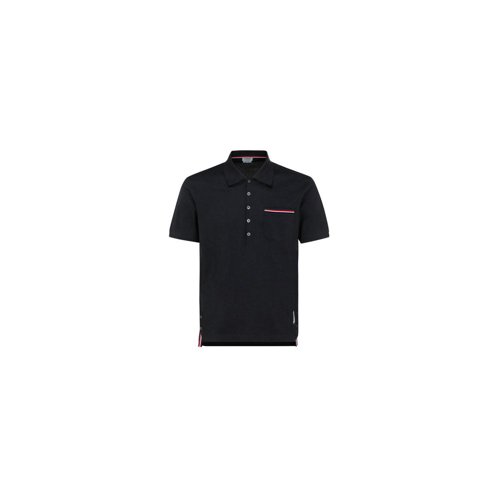 Thom Browne Gray Cotton Polo Men's Shirt