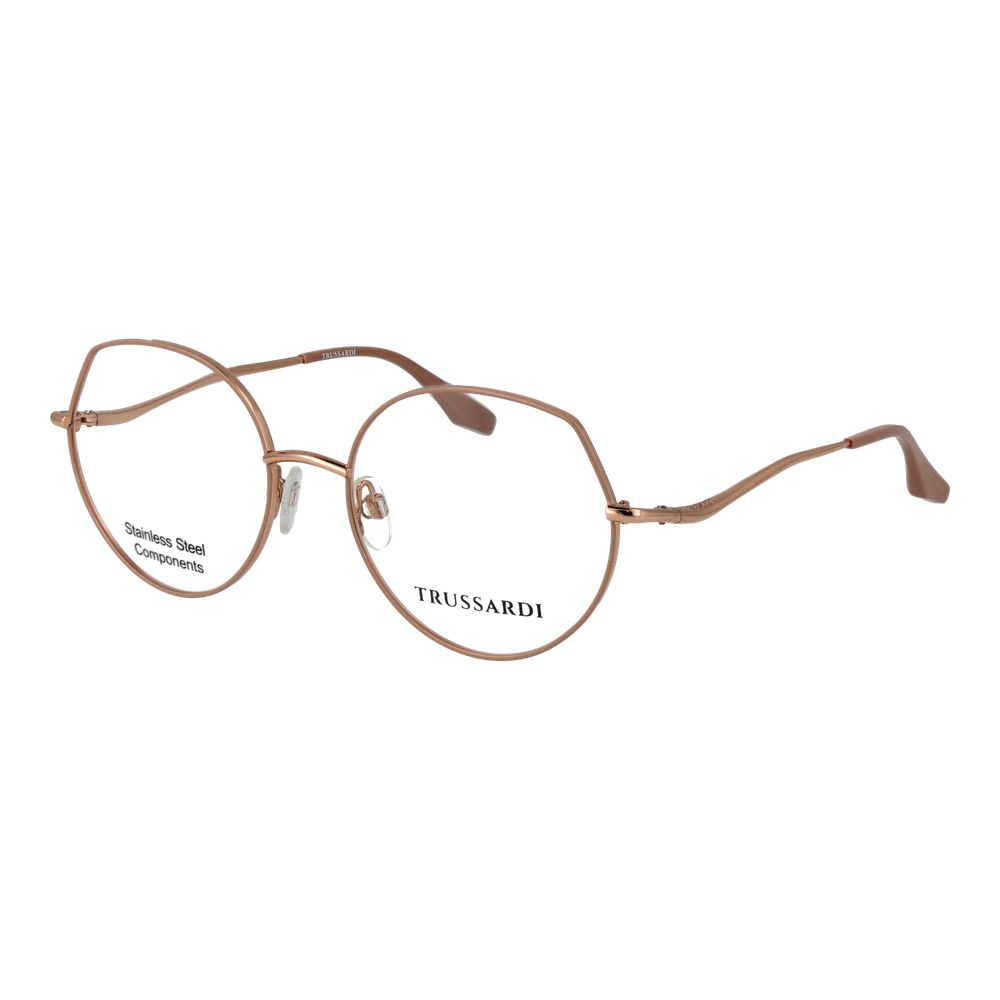 Trussardi Pink Stainless Steel Glasses Women's (Frames)