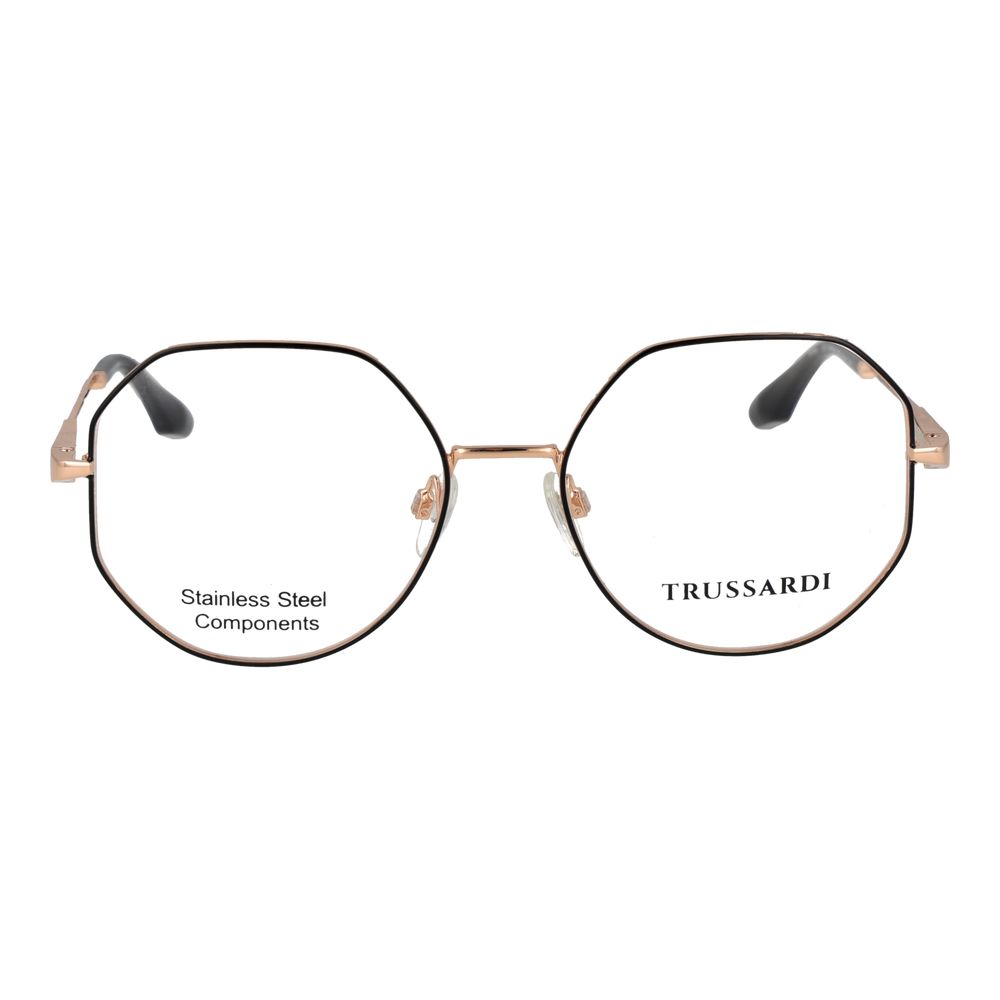 Trussardi Black Stainless Steel Glasses Women's (Frames)