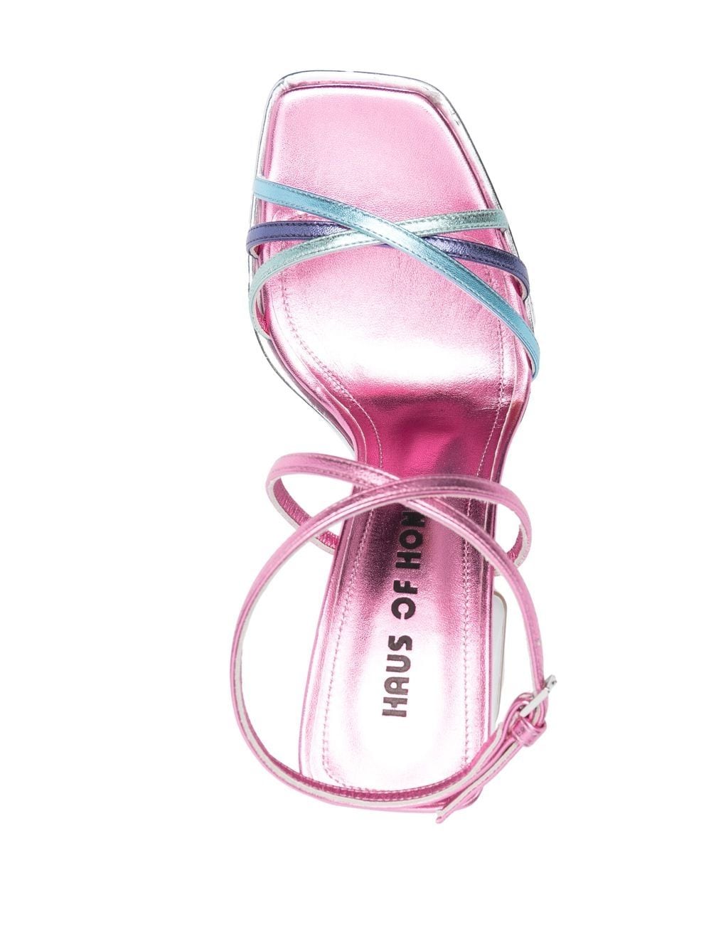 Haus Of Honey Women's  Wannabe Mirror Leather Sandals