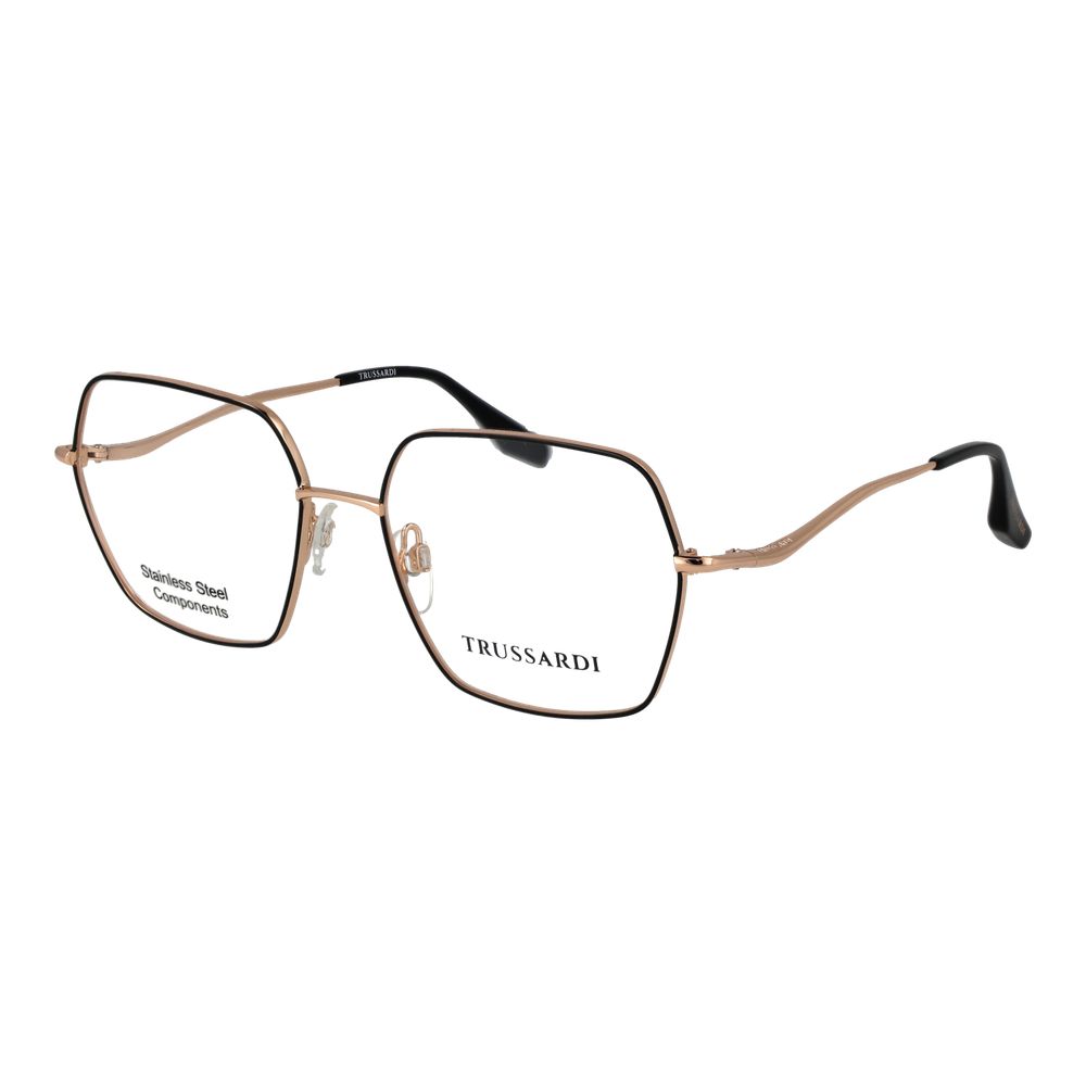 Trussardi Black Stainless Steel Glasses Women's (Frames)