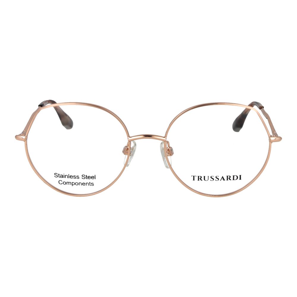 Trussardi Rose Gold Stainless Steel Glasses Women's (Frames)