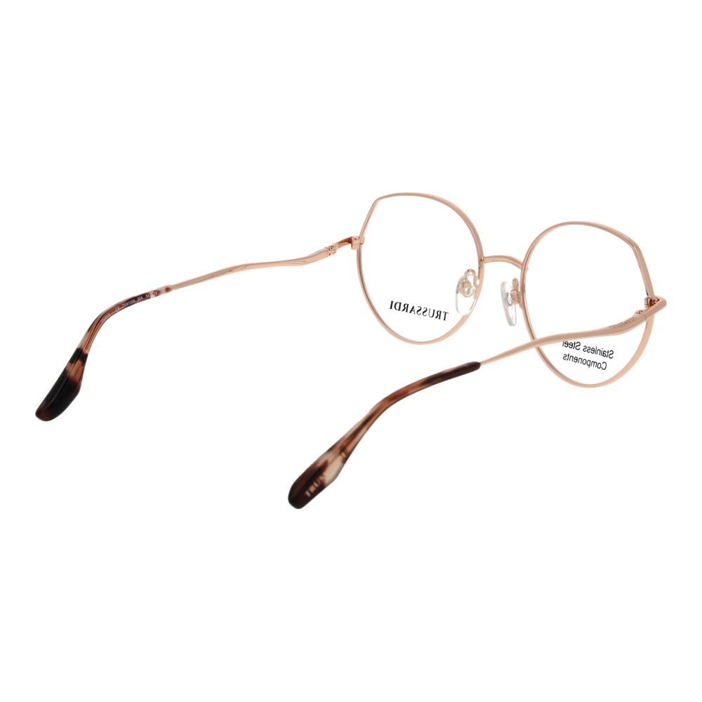 Trussardi Rose Gold Stainless Steel Glasses Women's (Frames)
