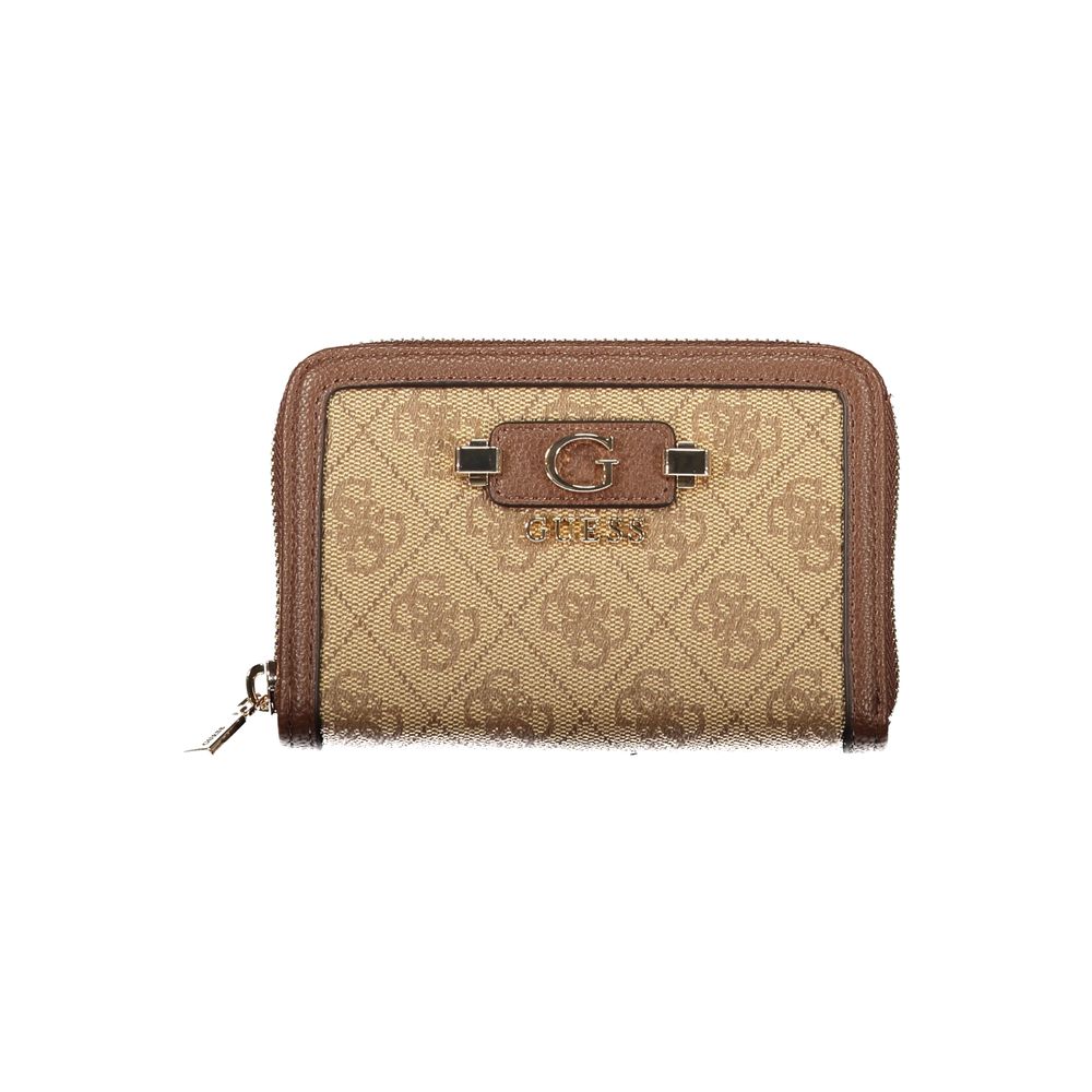 Guess Jeans Beige Polyurethane Women Women's Wallet