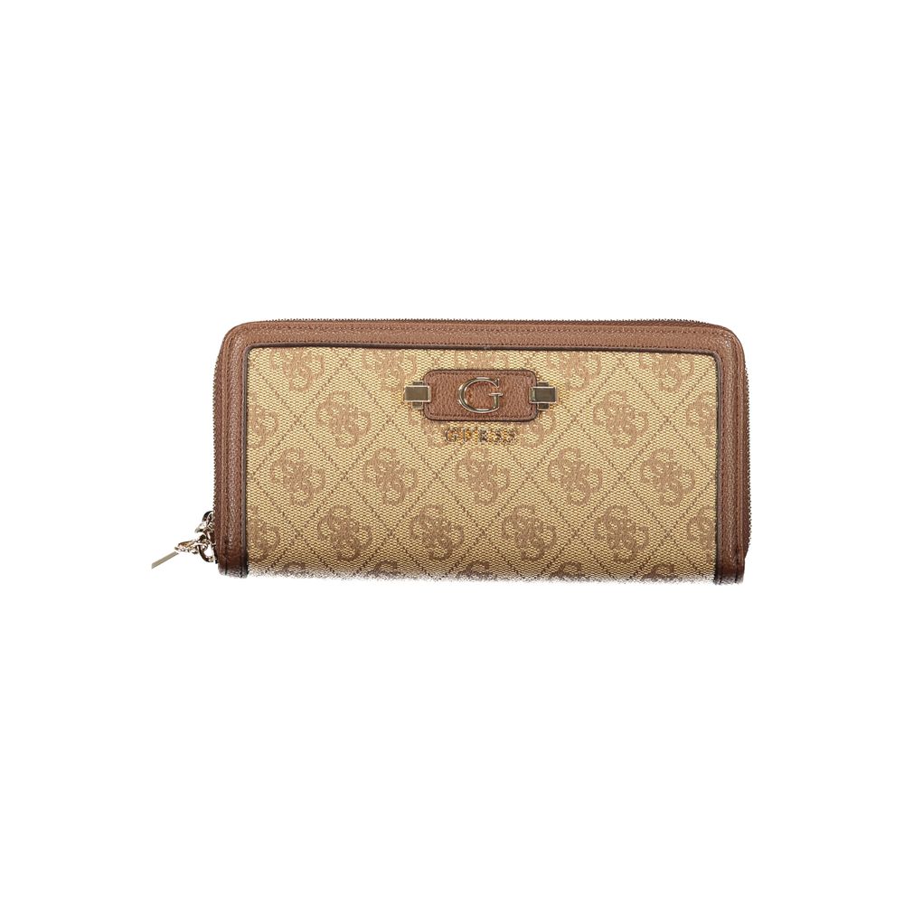 Guess Jeans Beige Polyethylene Women's Wallet