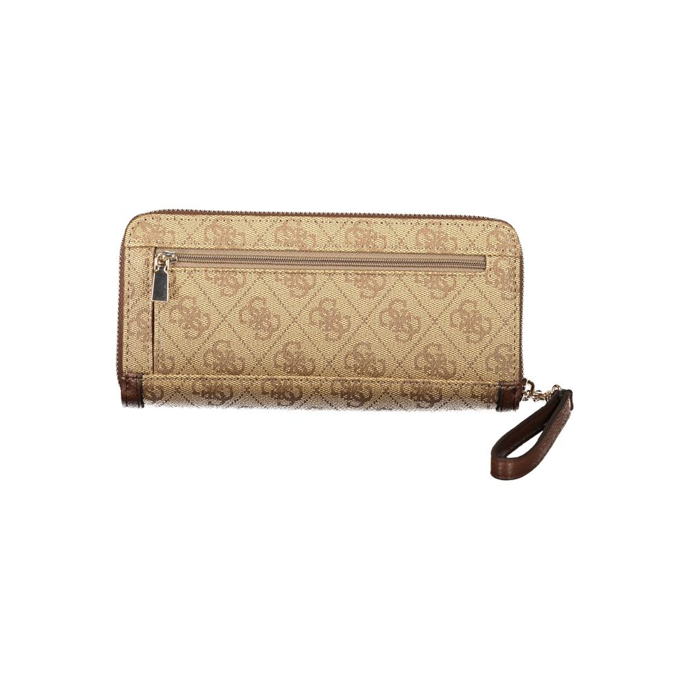 Guess Jeans Beige Polyethylene Women's Wallet
