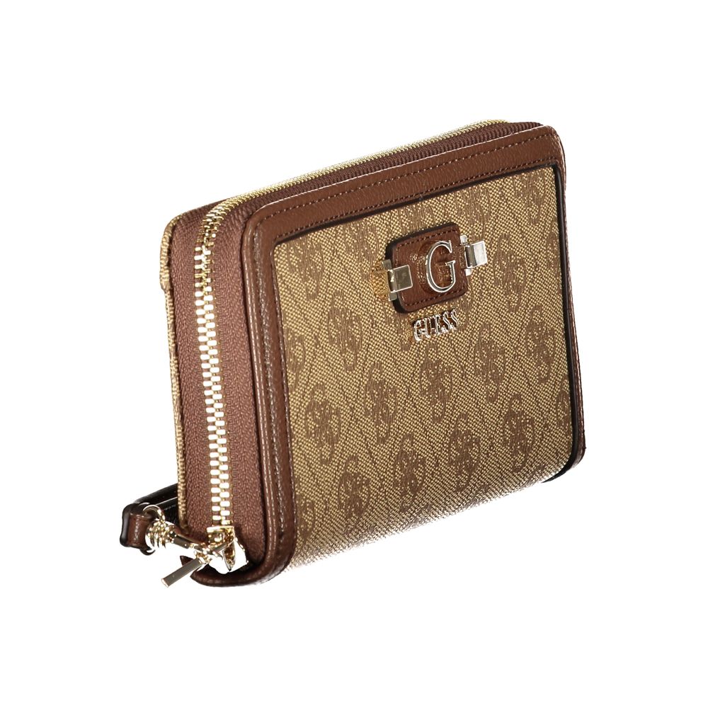 Guess Jeans Beige Polyethylene Women's Wallet