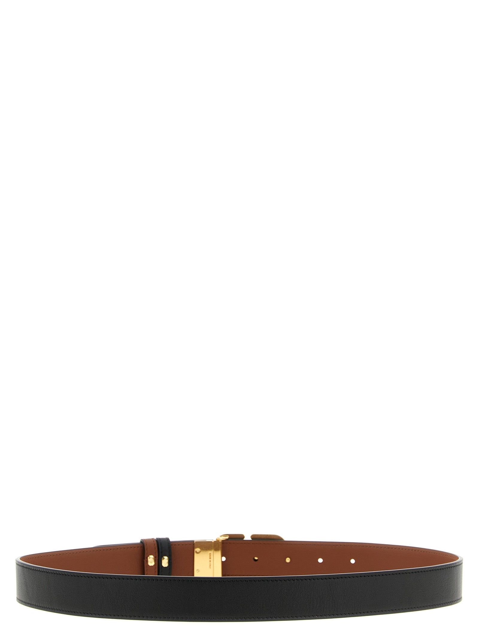 Valentino Garavani Black Calfskin Regular Men's Belt