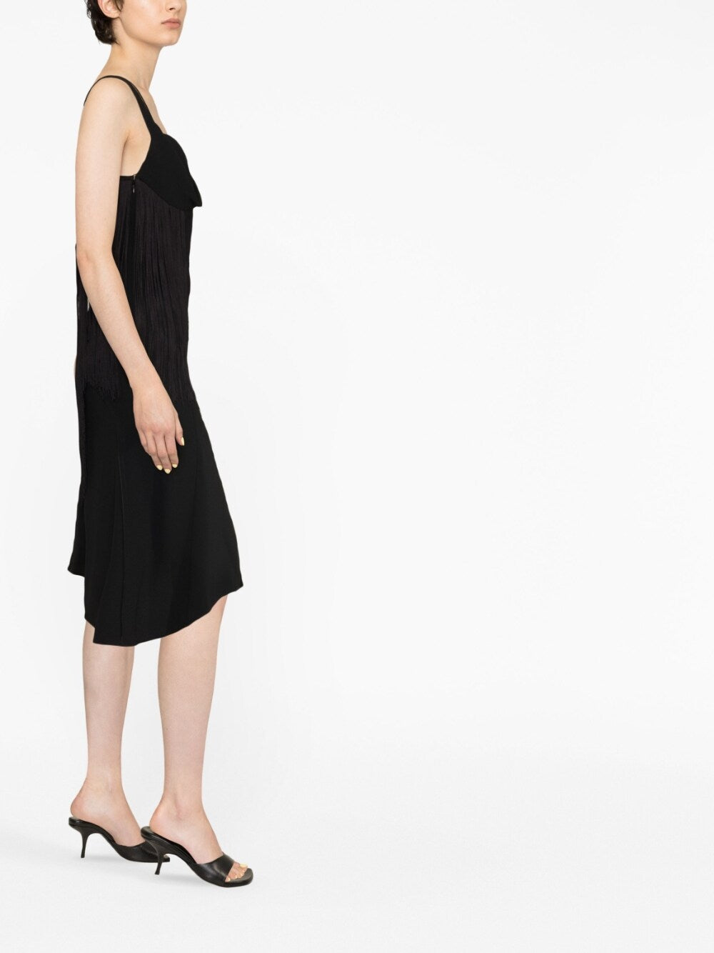 Victoria Beckham Women's Asymmetric Fringe Mini Dress