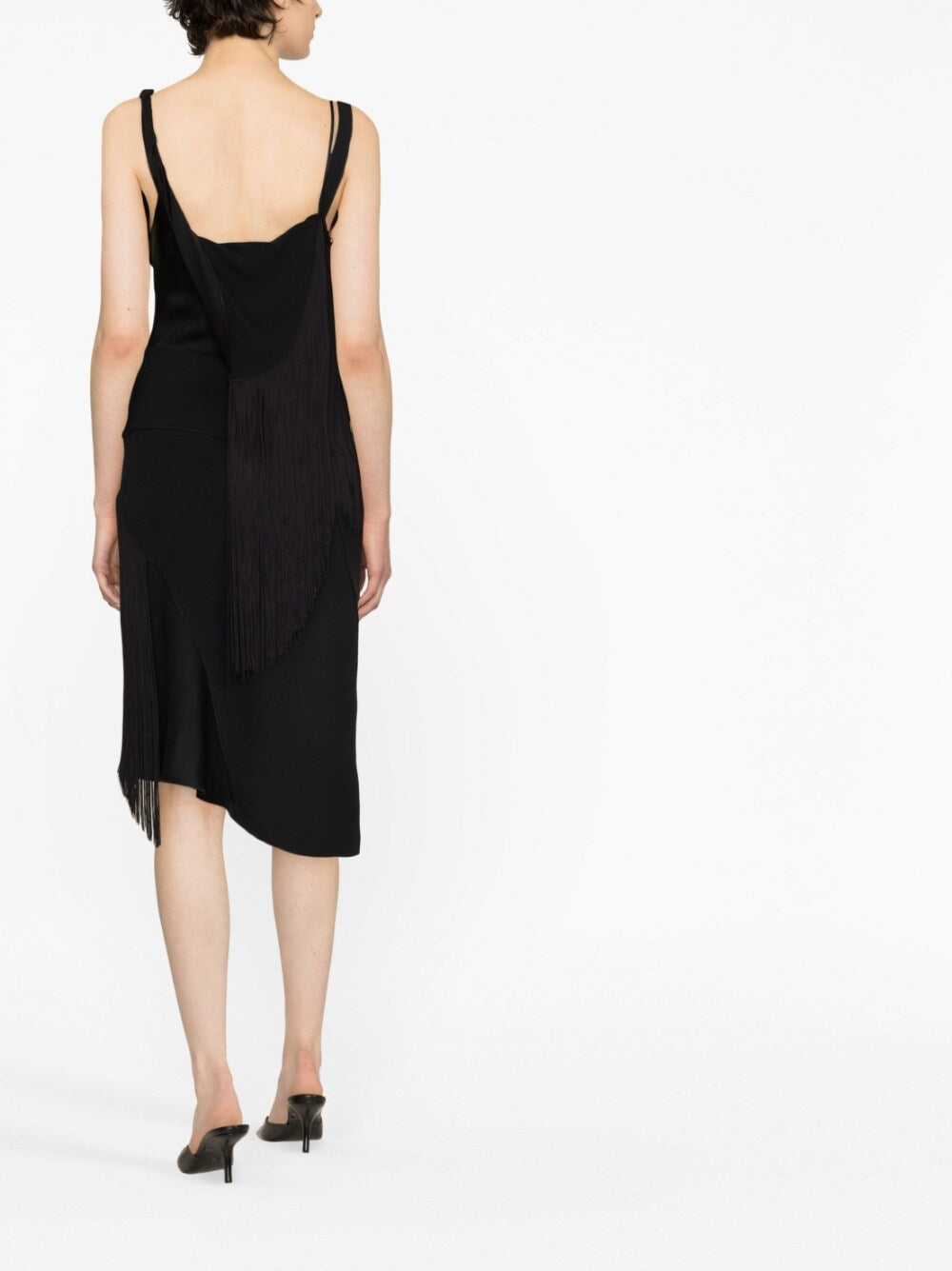 Victoria Beckham Women's Asymmetric Fringe Mini Dress