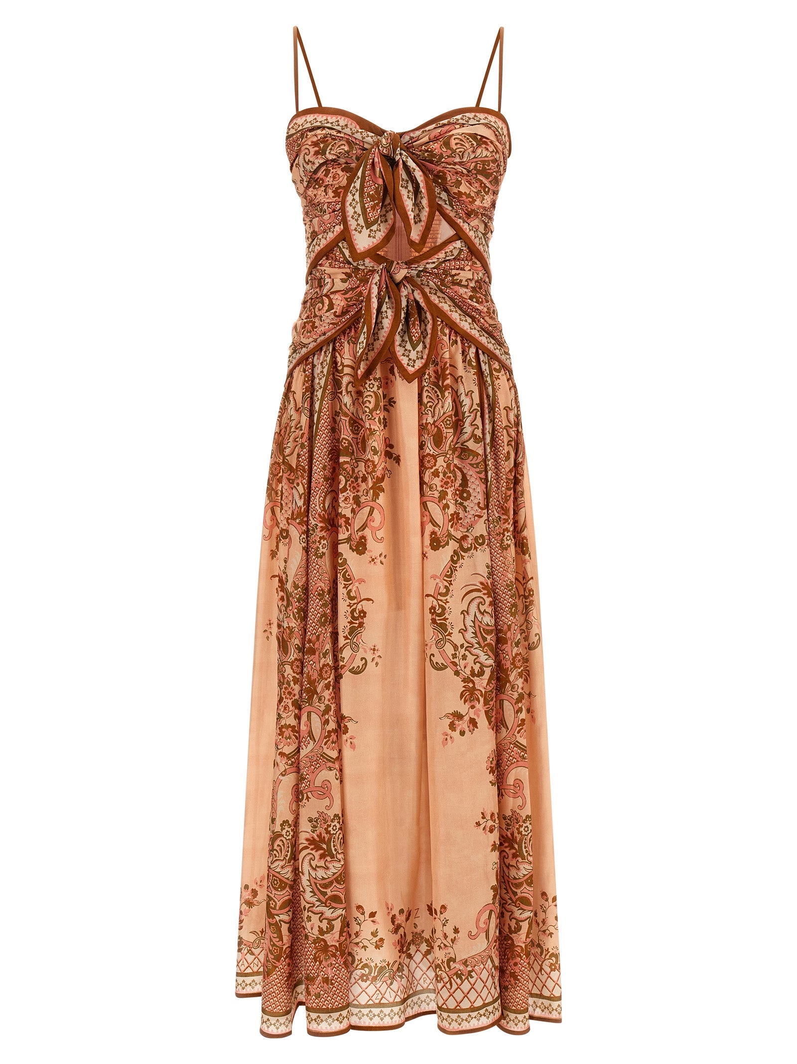 Zimmermann Multicolor Silk Midi Women's Dress