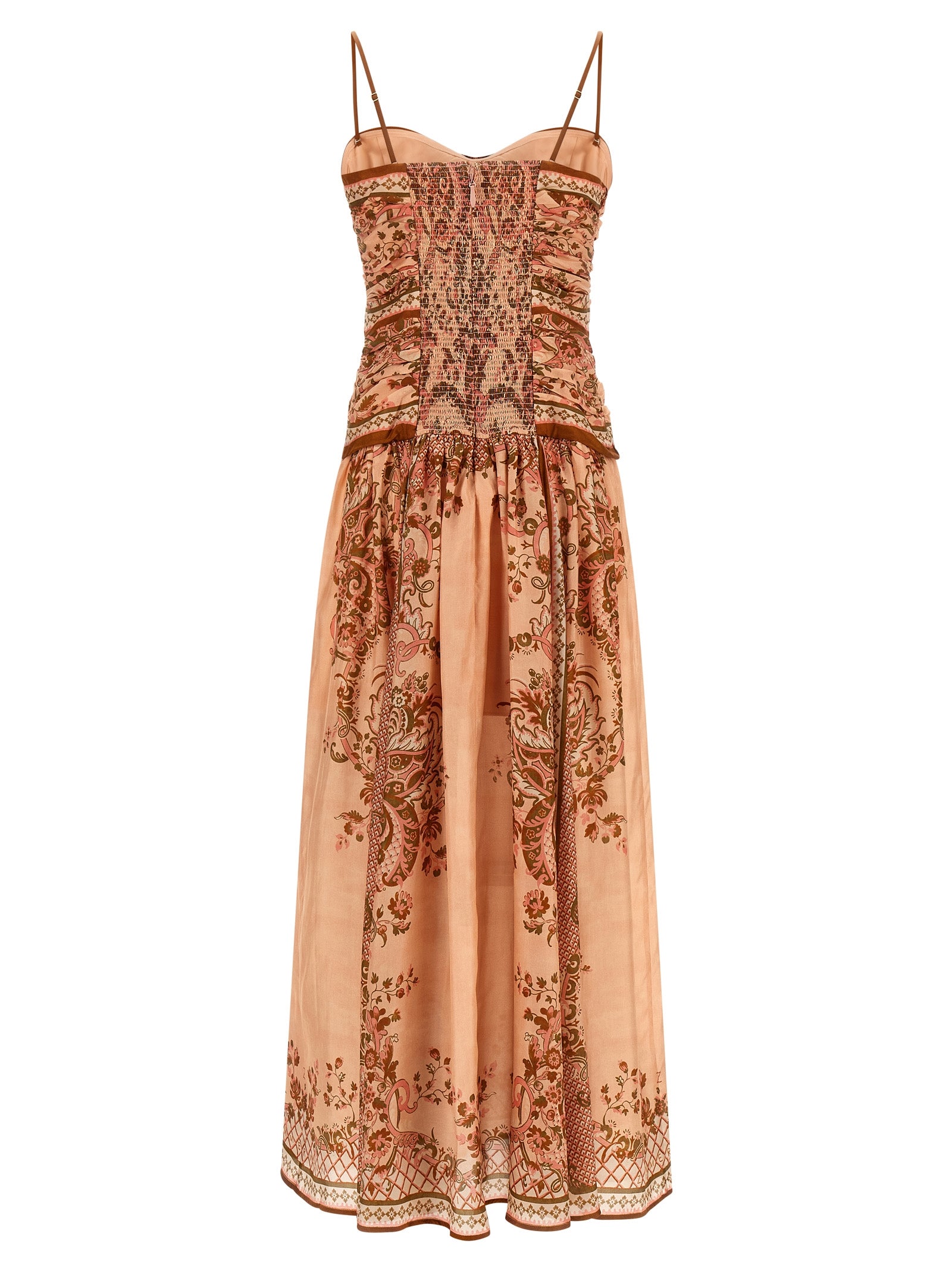 Zimmermann Multicolor Silk Midi Women's Dress