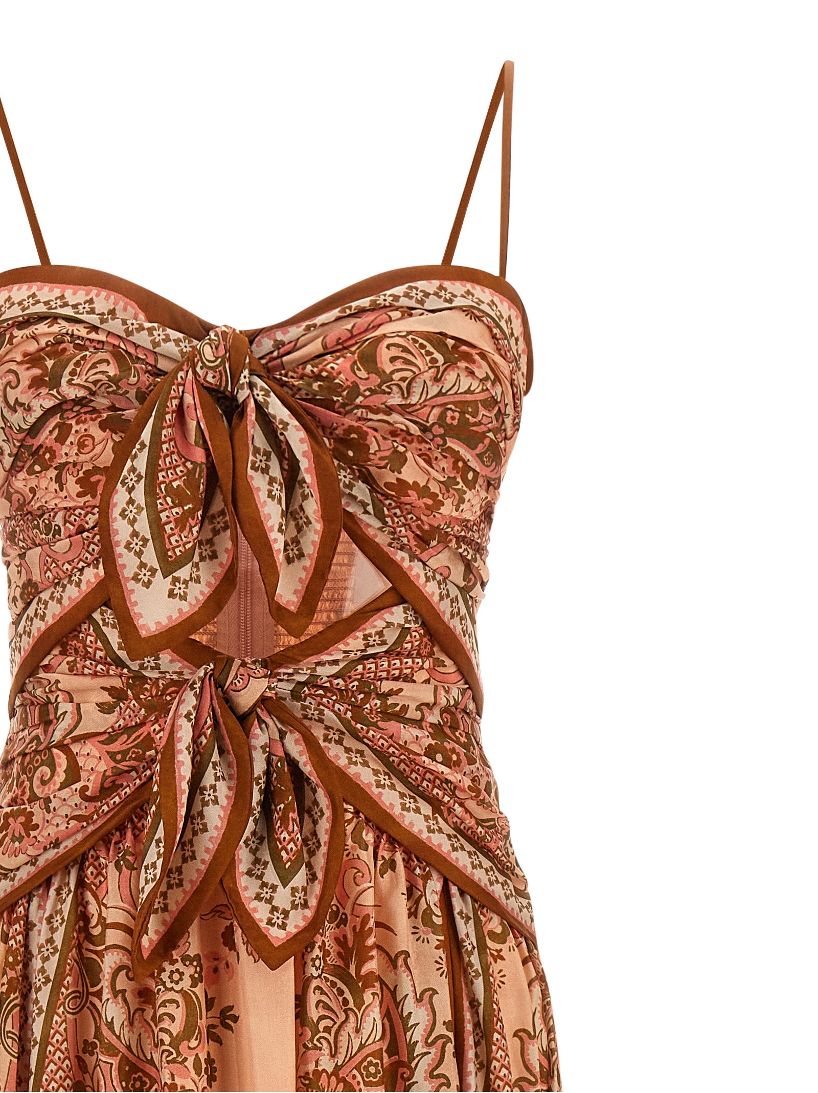 Zimmermann Multicolor Silk Midi Women's Dress