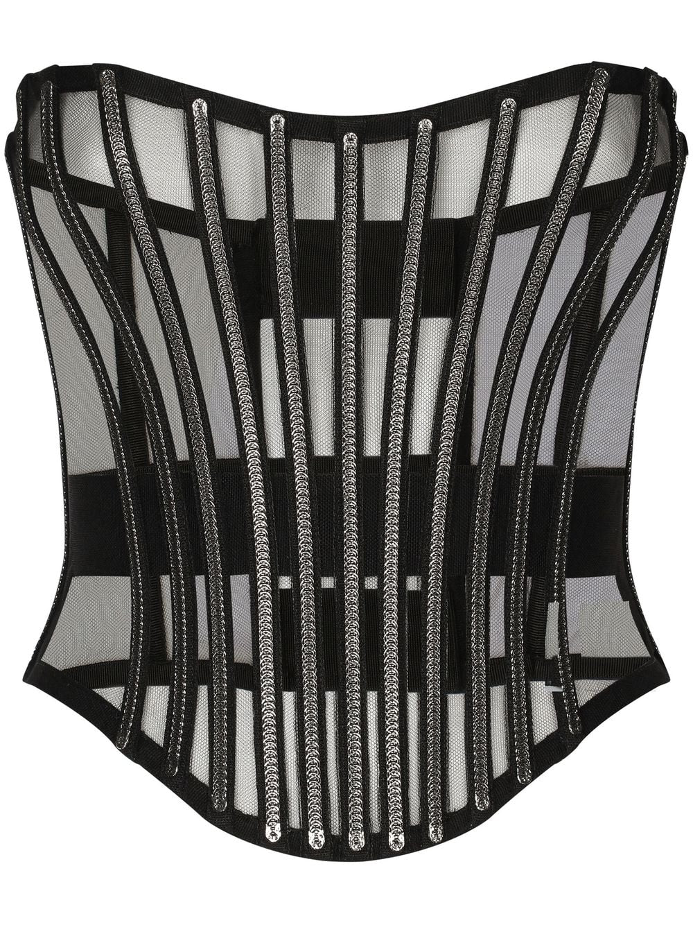 Dolce & Gabbana Women's Tulle Corset Belt With Boning