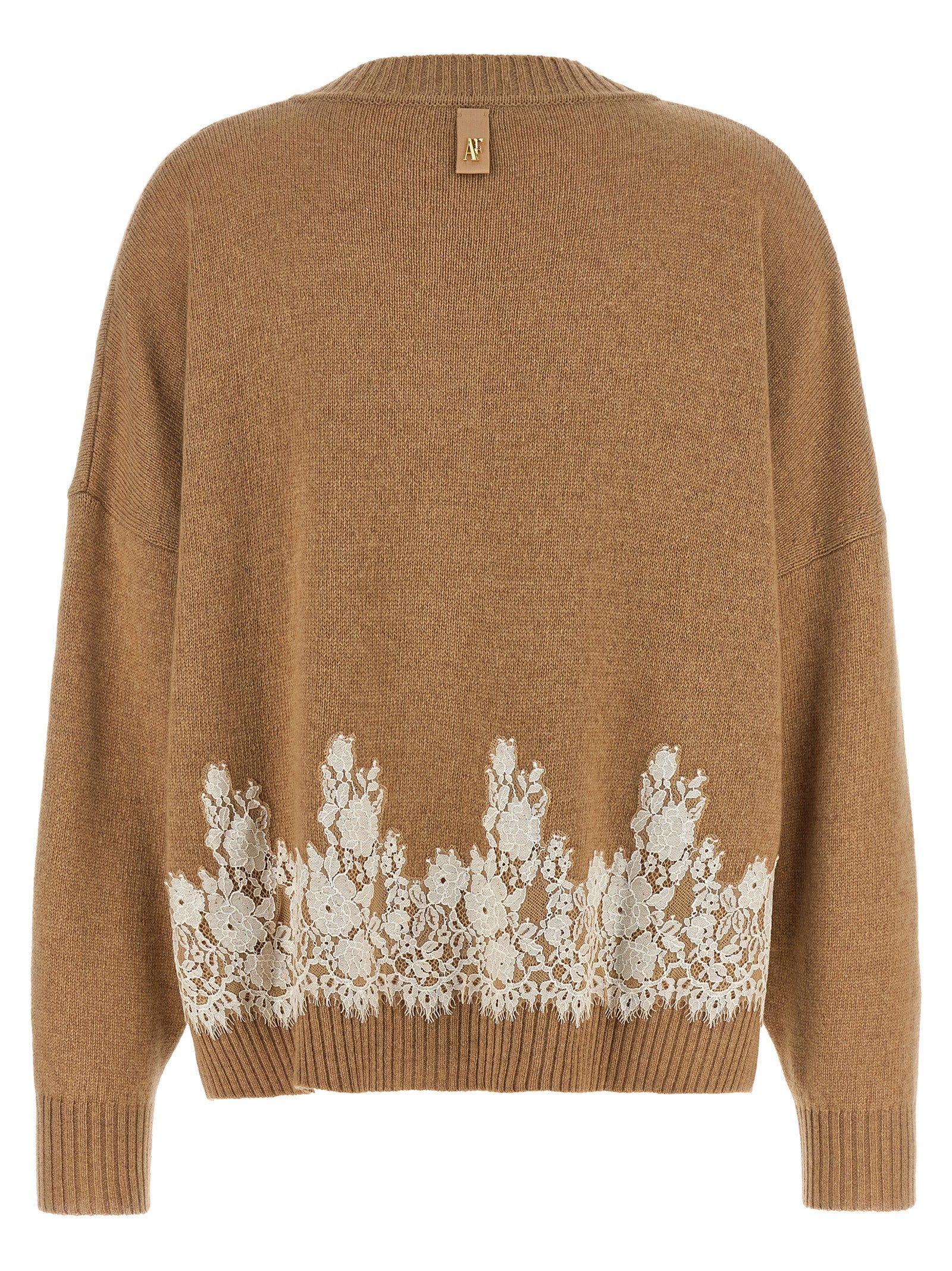 Alberta Ferretti Brown Cashmere Women's Cardigan