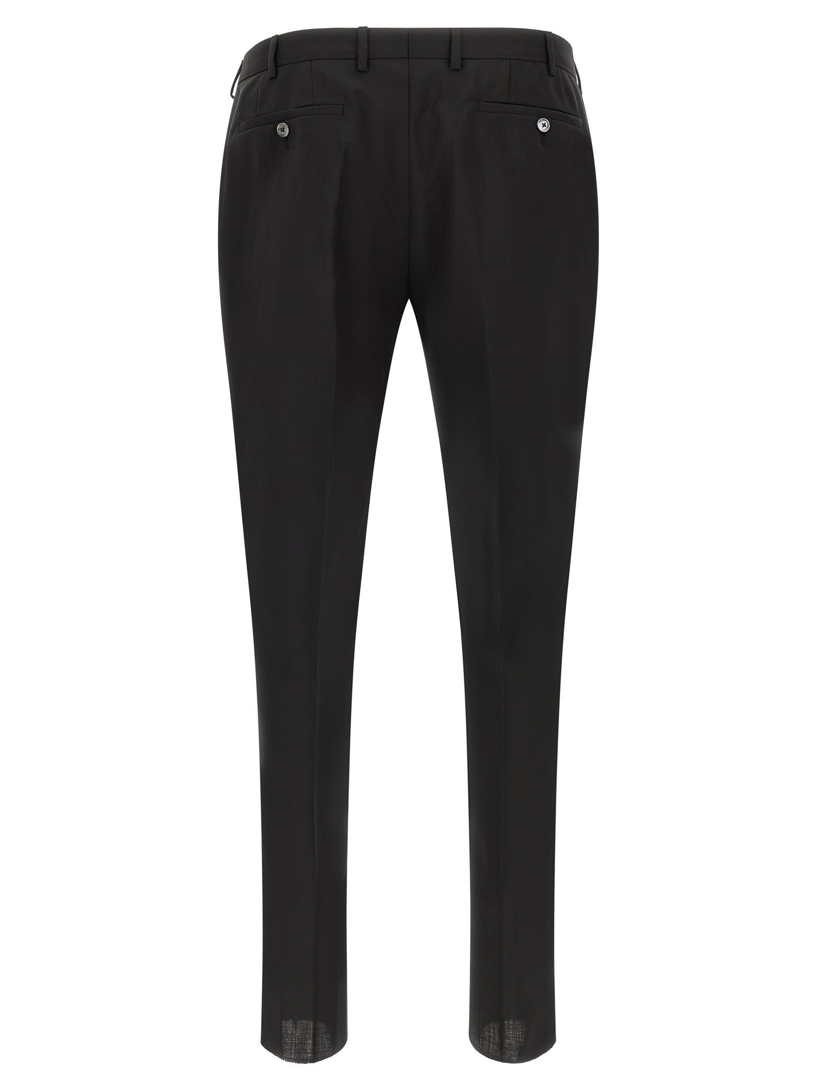 Pal Zileri Black Wool Two-Piece Men's Suit