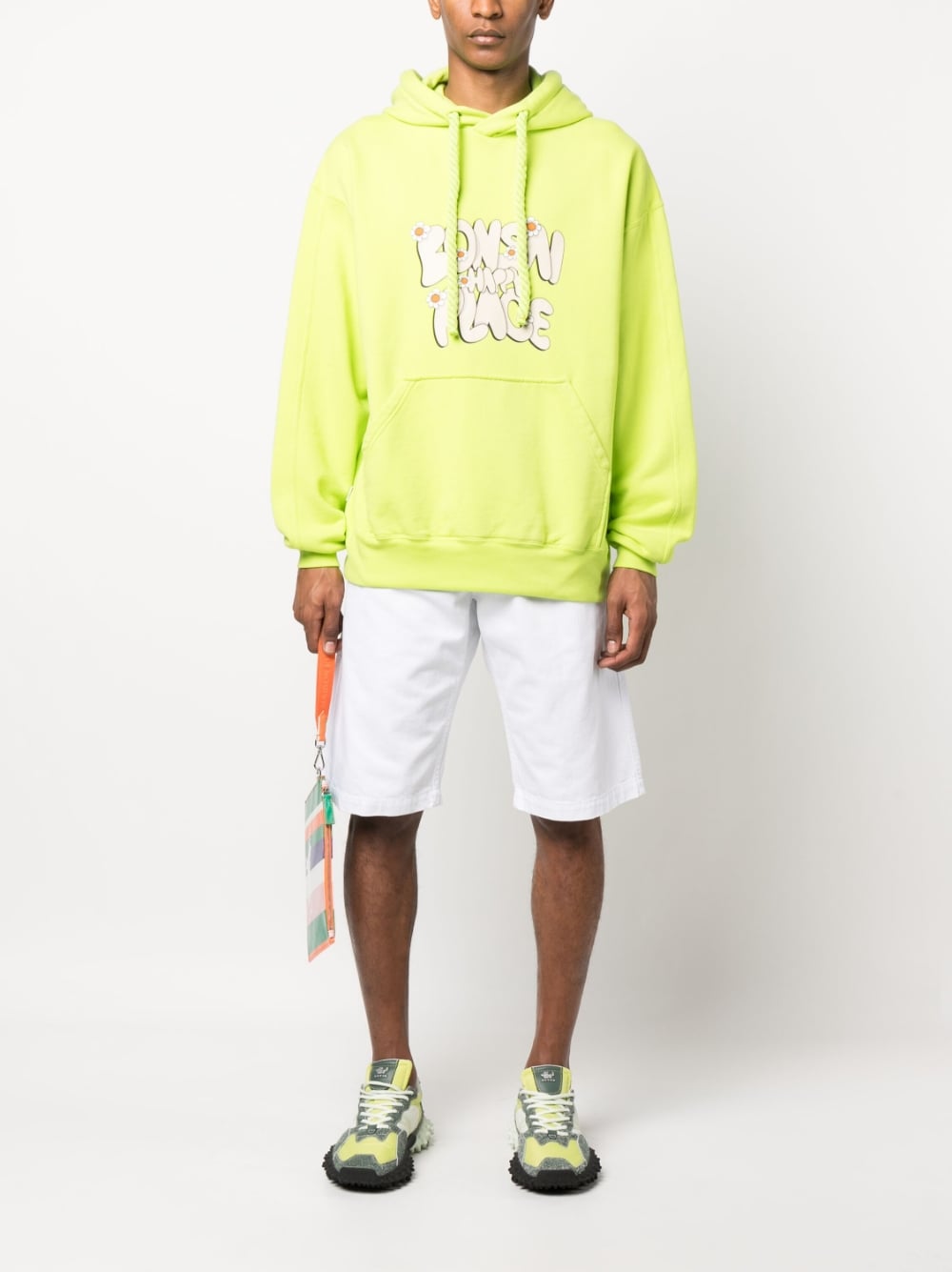 Bonsai Men's Printed Cotton Hoodie
