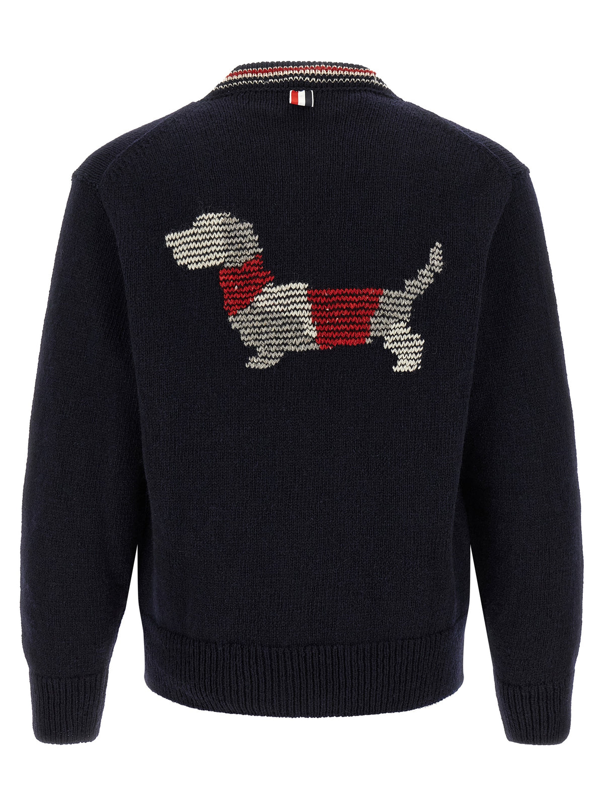 Thom Browne Blue Wool Men's Cardigan