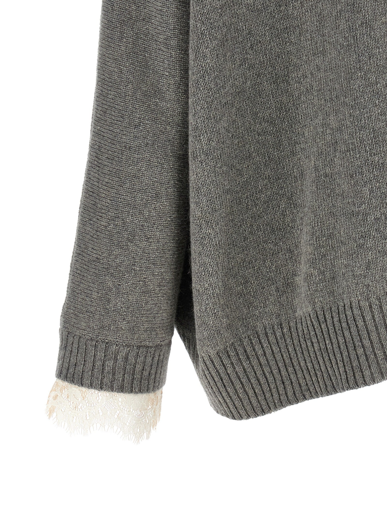 Alberta Ferretti Gray Cashmere Women's Cardigan