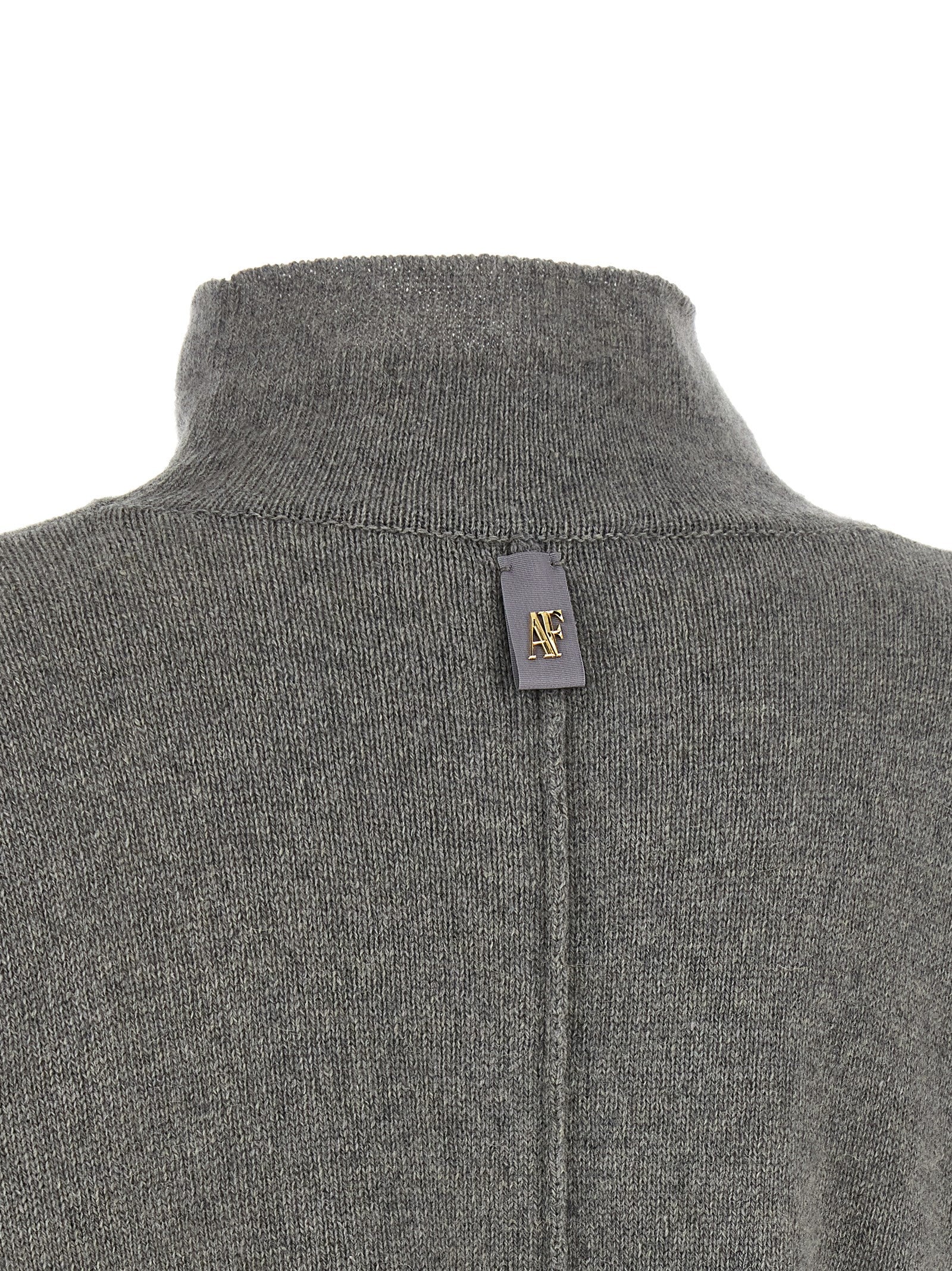 Alberta Ferretti Gray Cashmere Women's Cardigan