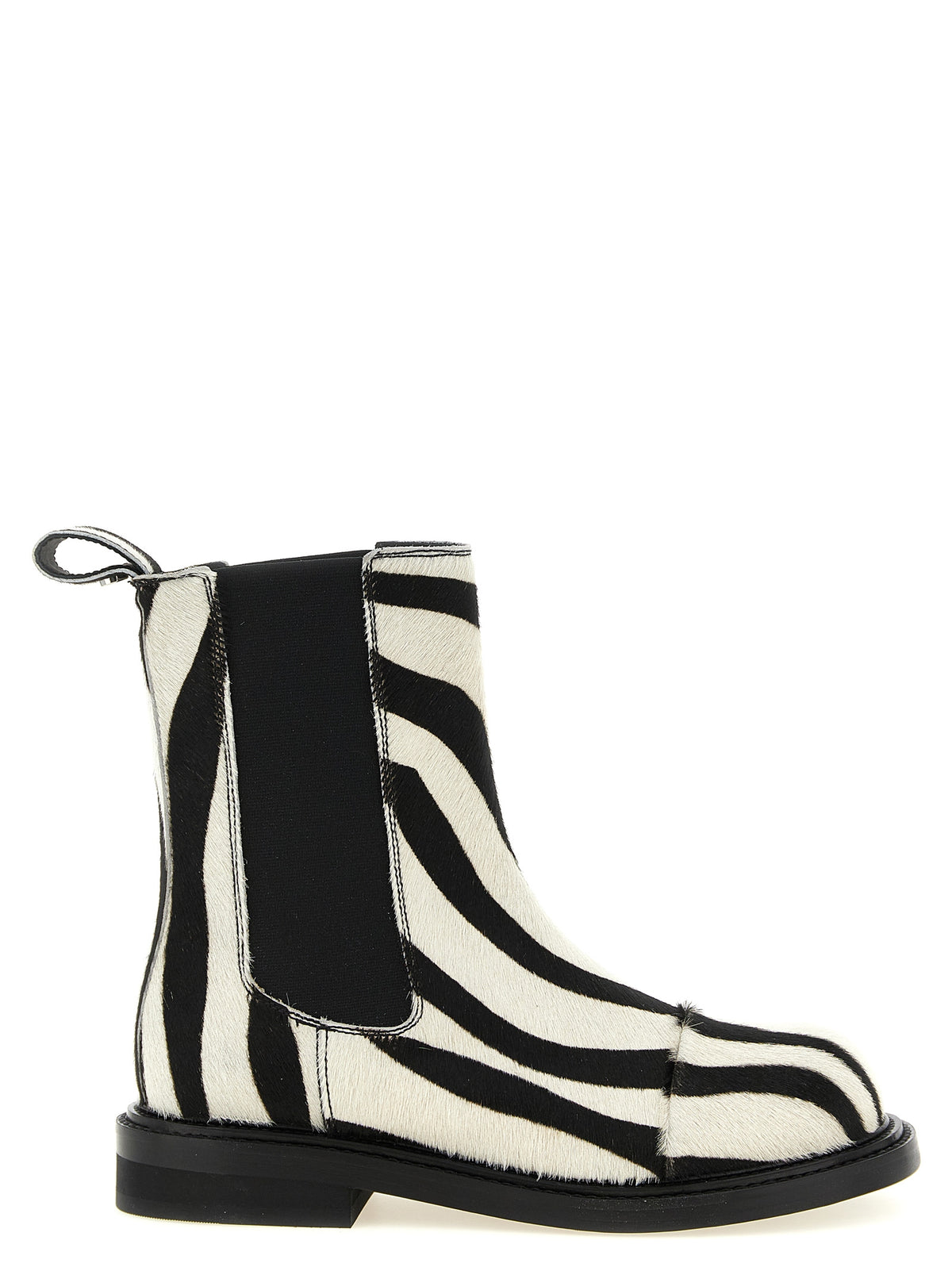 Moschino Bicolor Calfskin Ankle Women's Boots