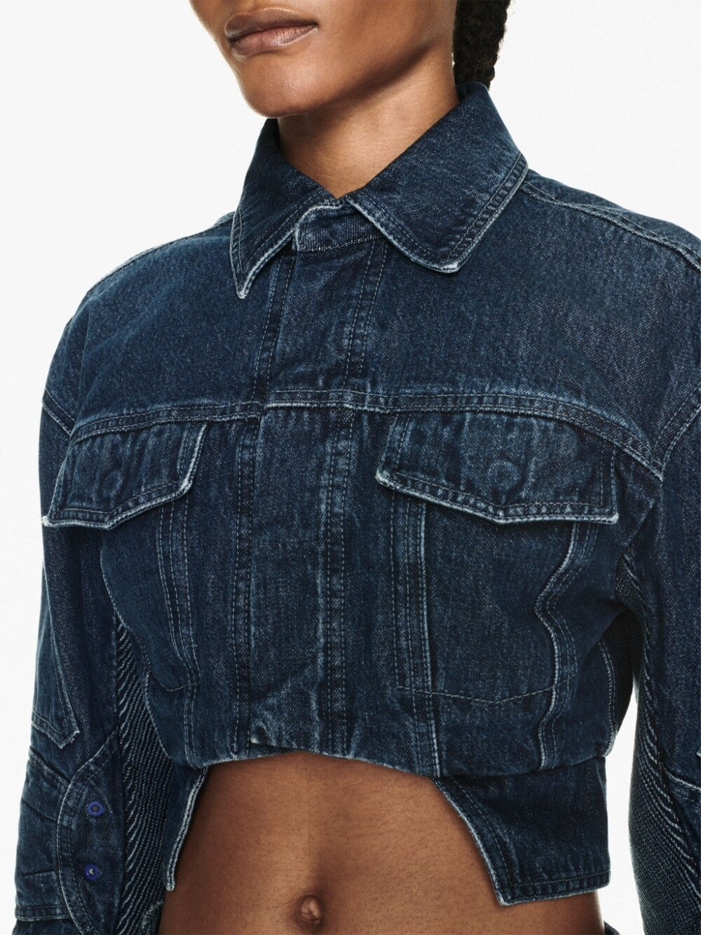 Off White Women's Cropped Denim Jacket