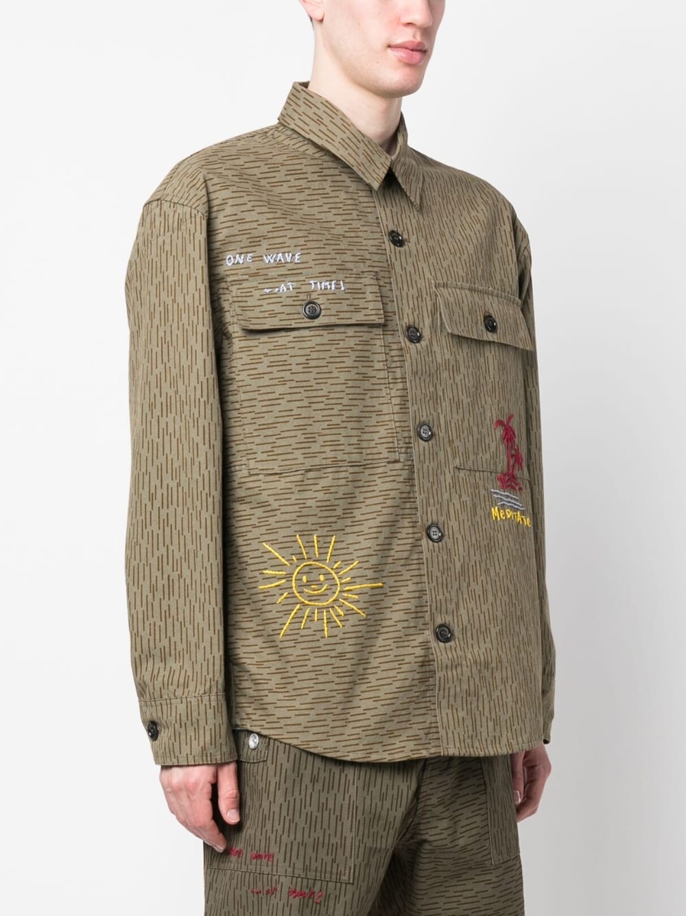 President's Men's Camouflage Print Shirt