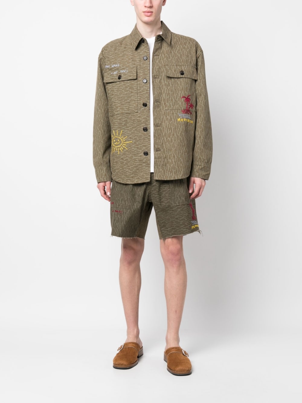 President's Men's Camouflage Print Shirt