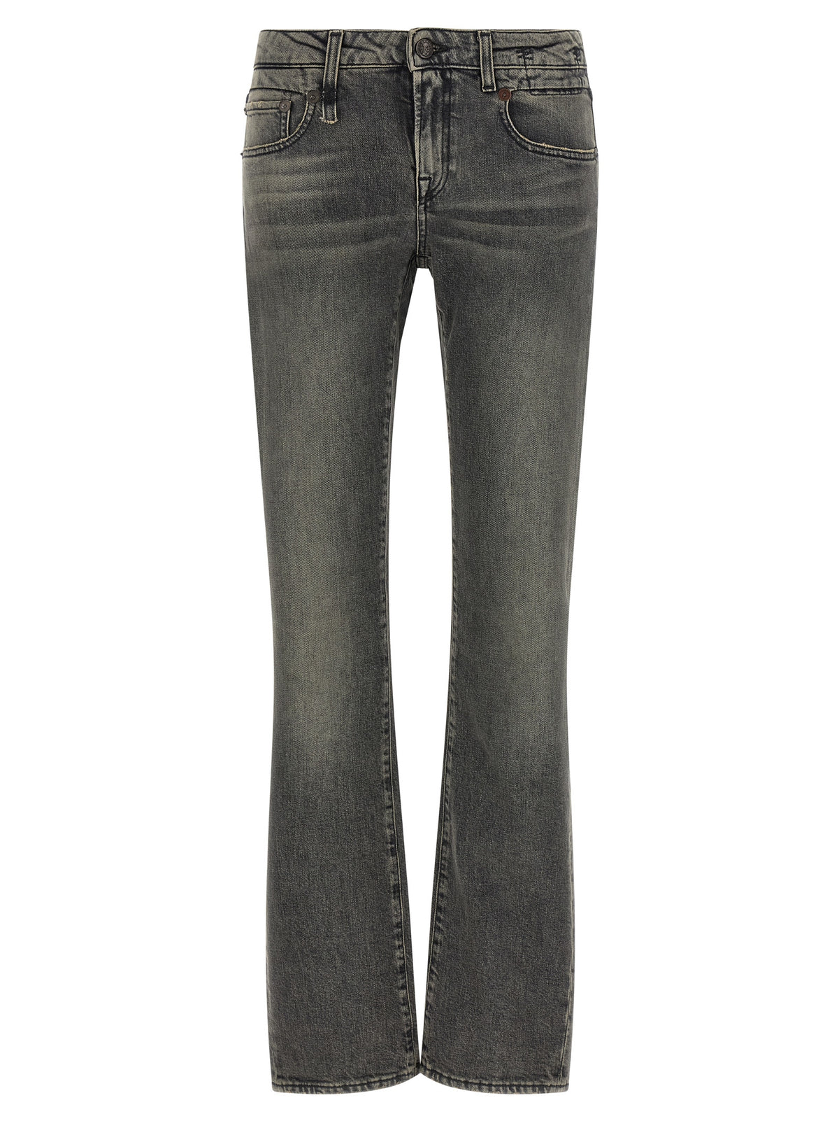 R13 Black Cotton Bootcut Women's Jeans