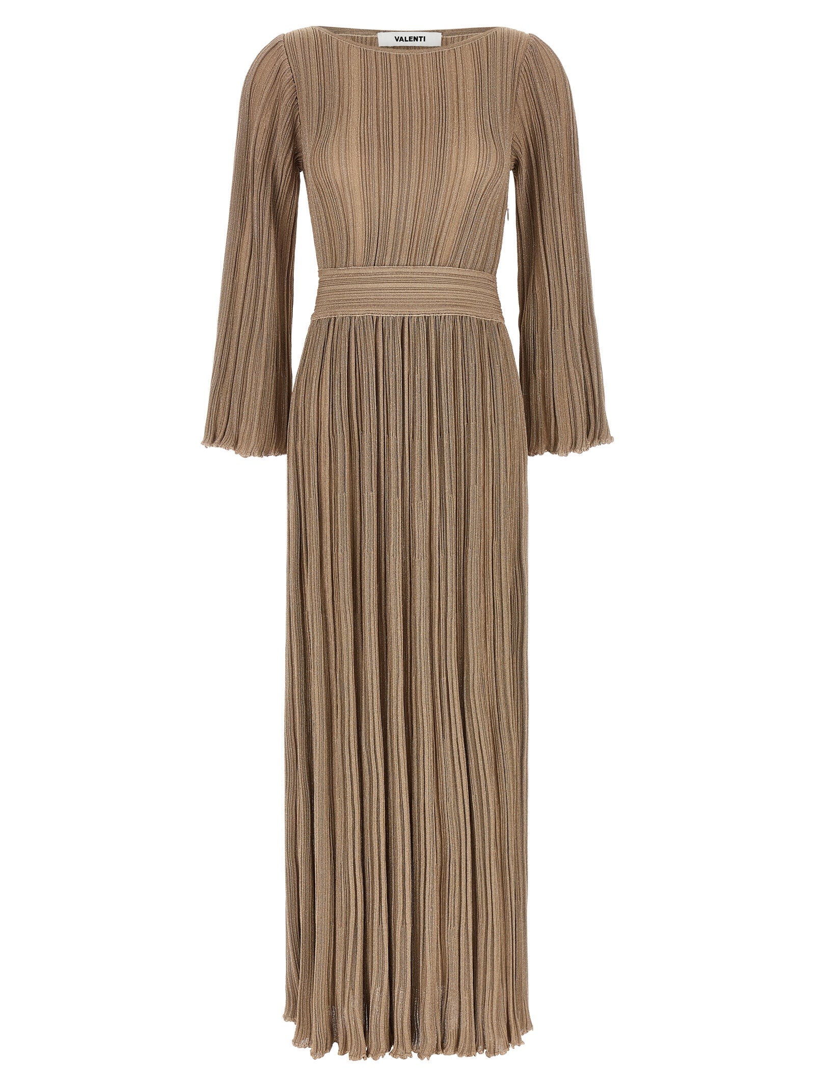 ANTONINO VALENTI Gold Viscose Long Women's Dress