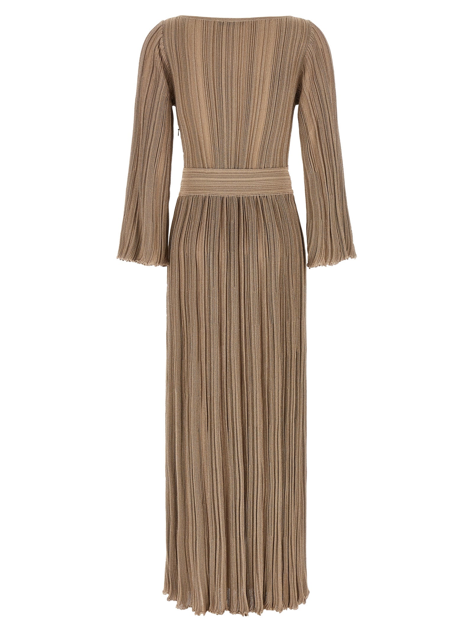 ANTONINO VALENTI Gold Viscose Long Women's Dress