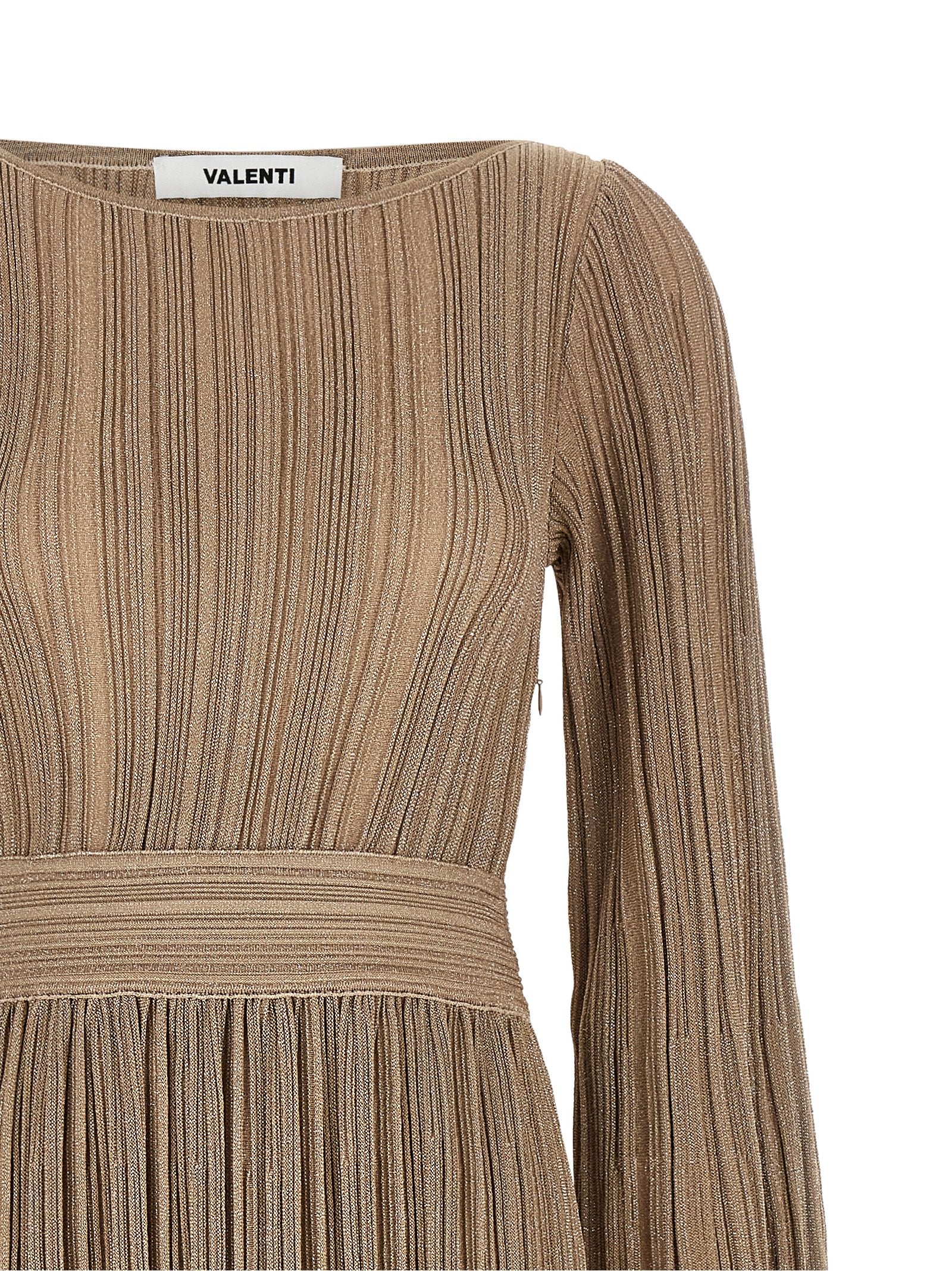 ANTONINO VALENTI Gold Viscose Long Women's Dress