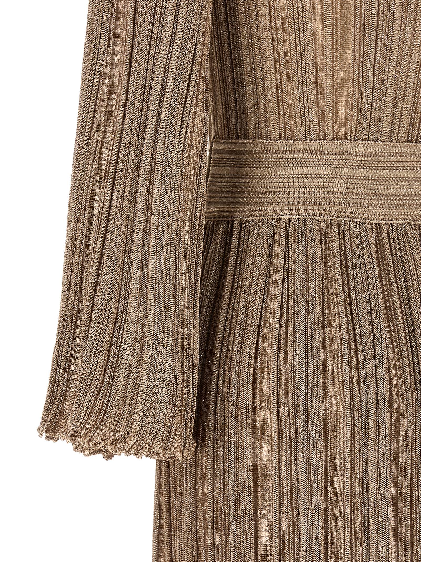 ANTONINO VALENTI Gold Viscose Long Women's Dress