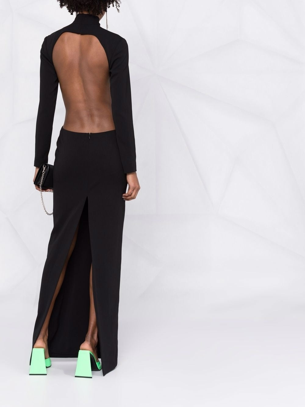 Monot Pre Women's High Neck Evening Dress