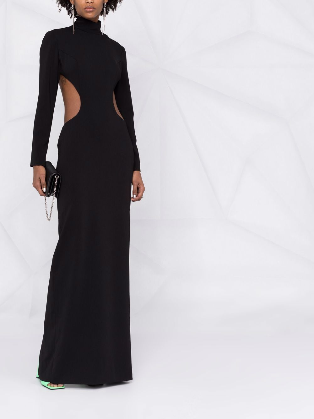 Monot Pre Women's High Neck Evening Dress