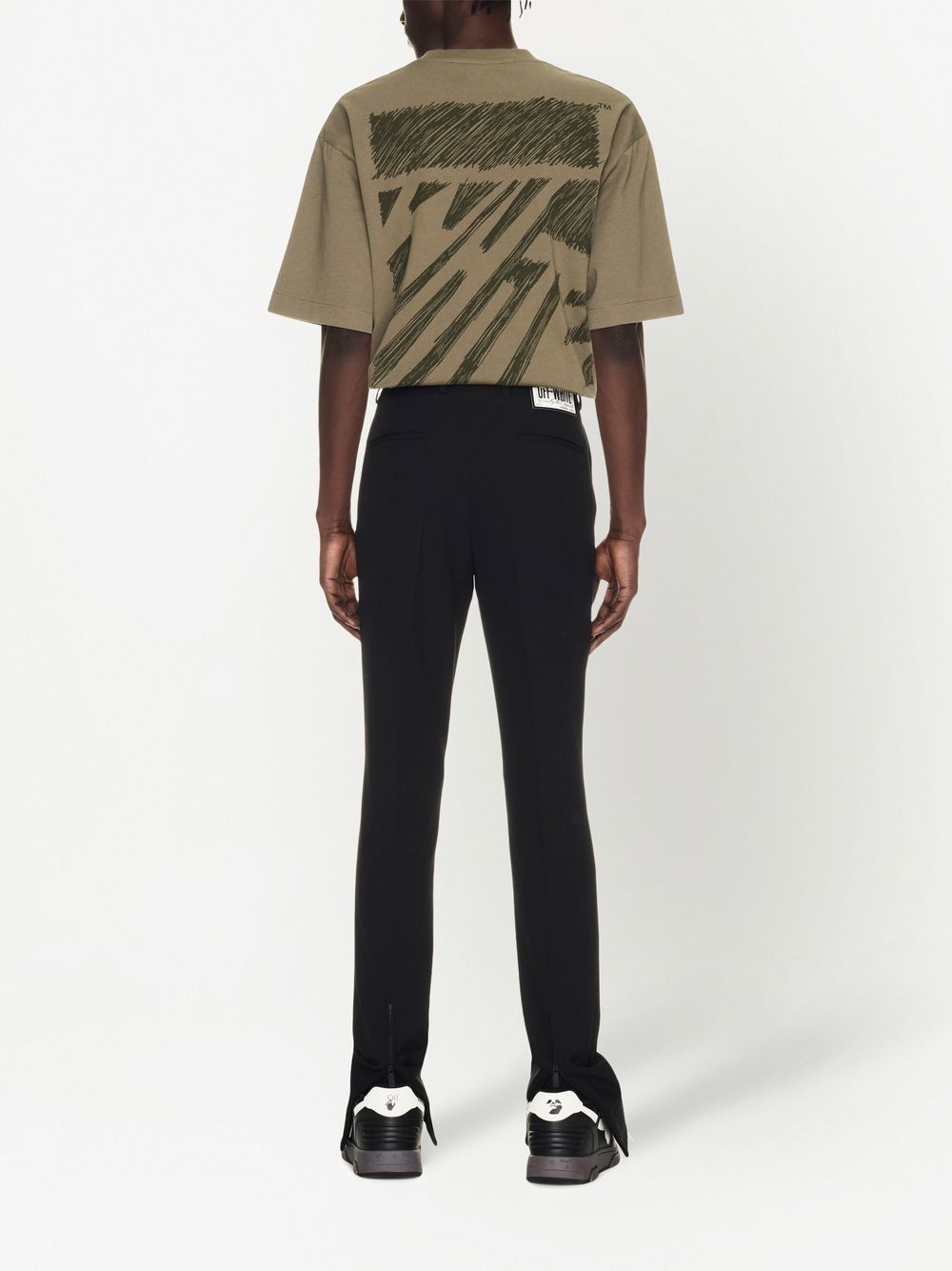 Off White Men's Wool Skinny Trousers