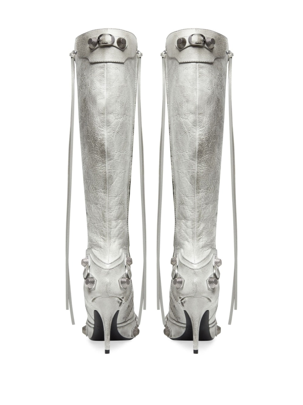 Balenciaga Women's Cagole Leather Boots