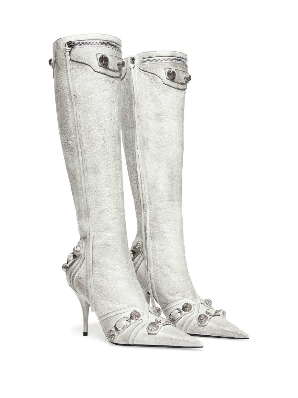 Balenciaga Women's Cagole Leather Boots