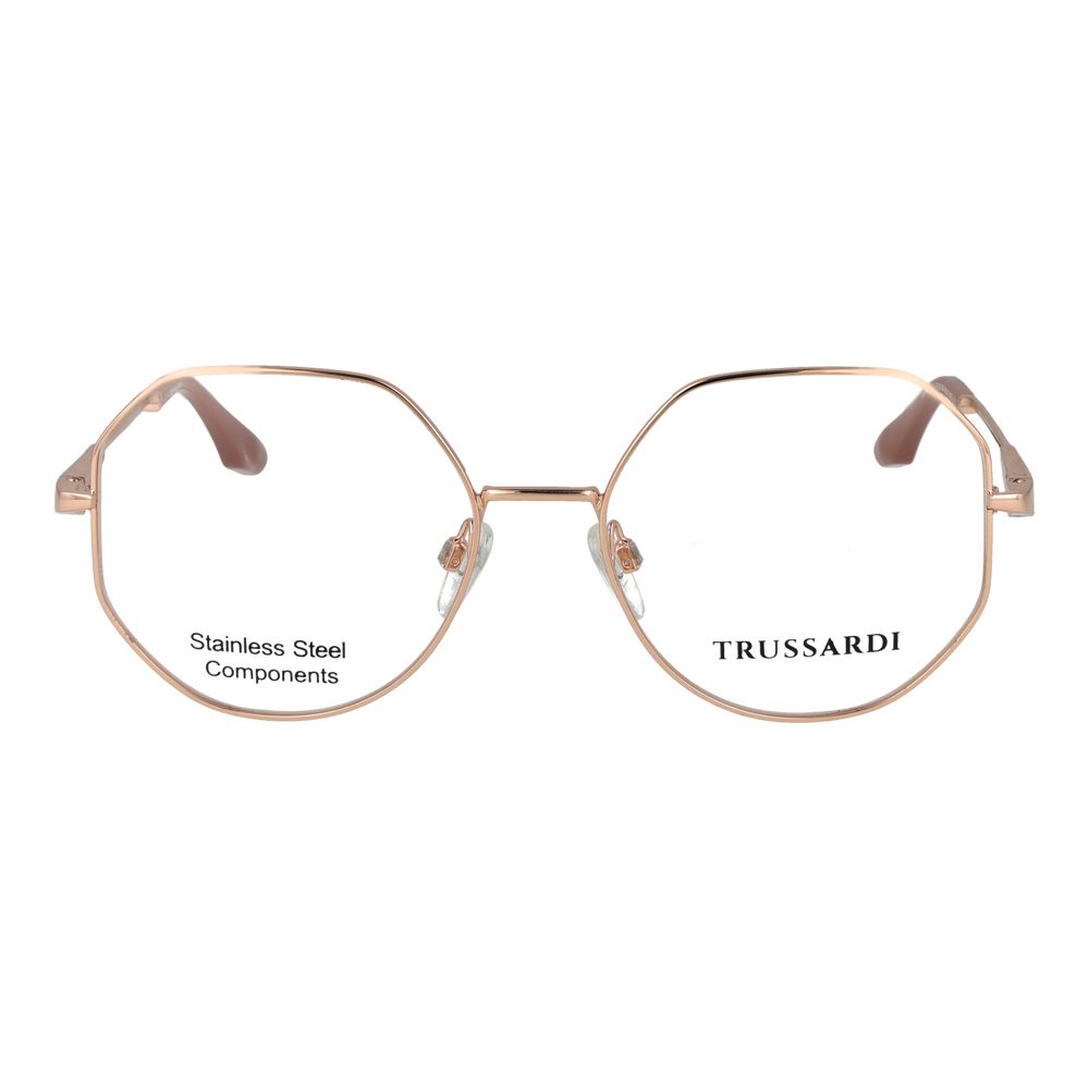 Trussardi Rose Gold Stainless Steel Glasses Women's (Frames)