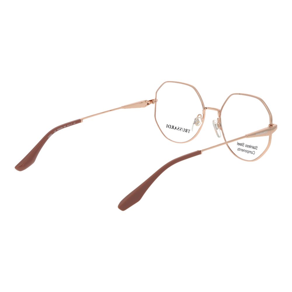 Trussardi Rose Gold Stainless Steel Glasses Women's (Frames)